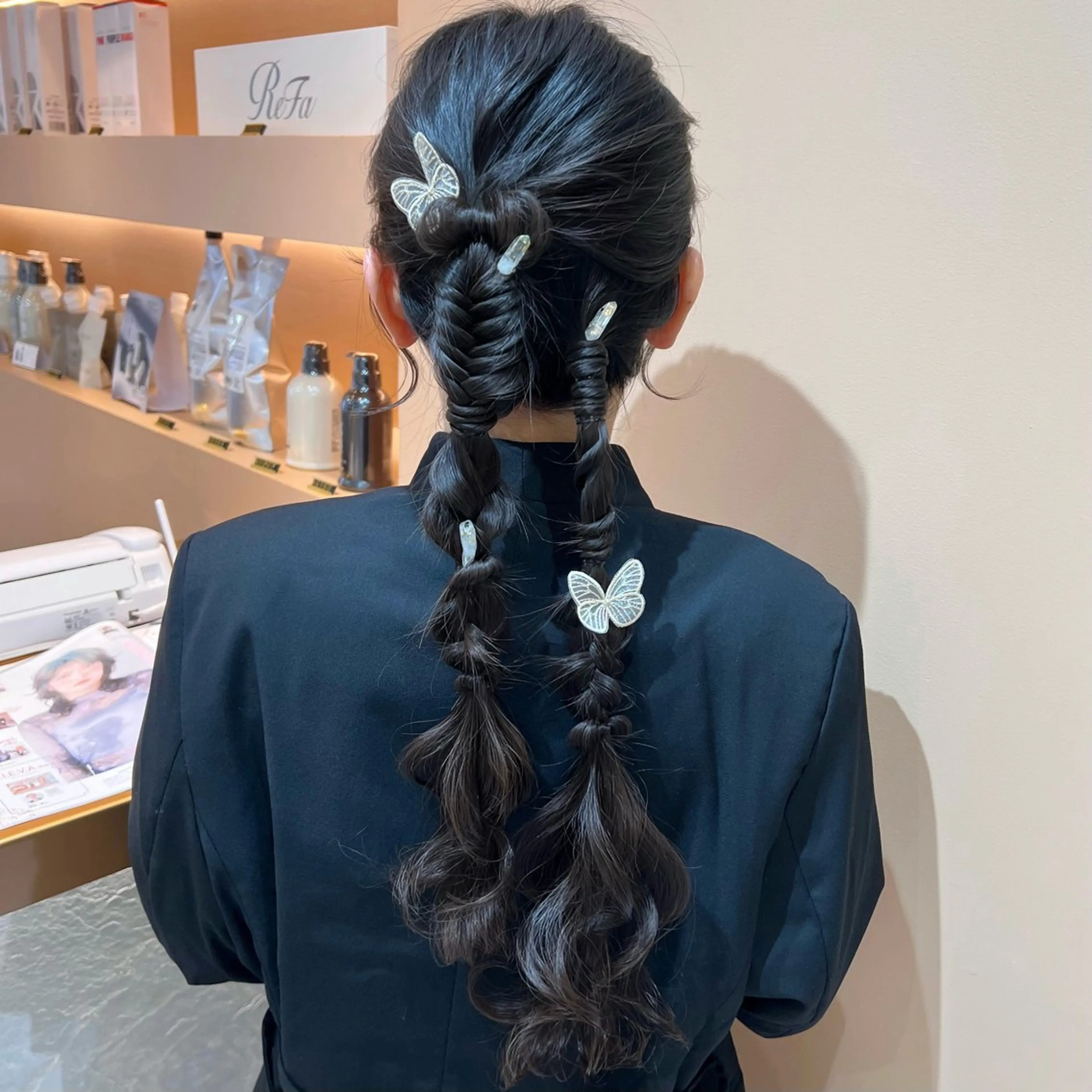 ロング ヘアアレンジ ヘアセット ✨カチモリ✨レイヤー 韓国ヘア🇰🇷ゆいのヘアスタイル