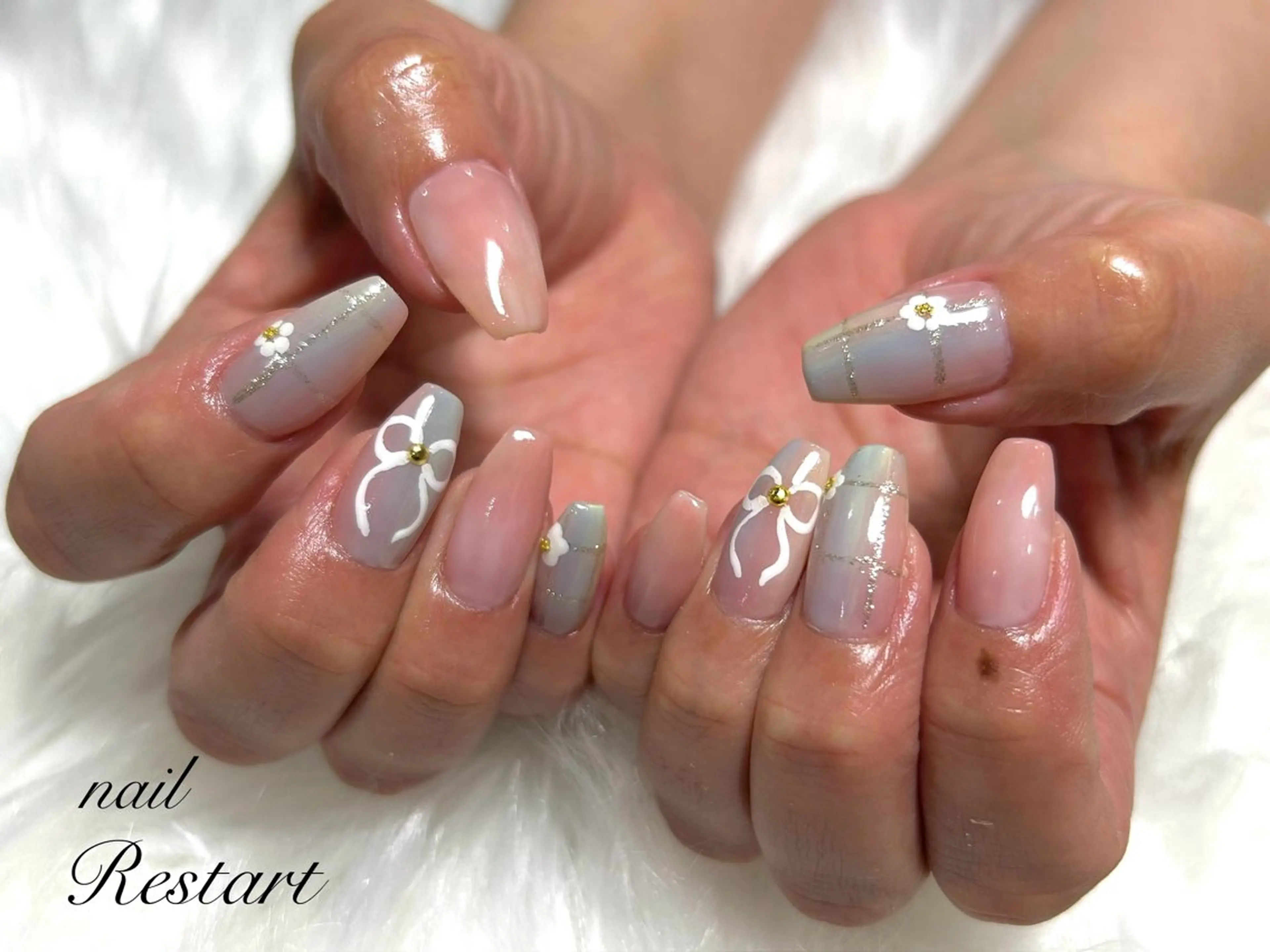 ロング nail Restart所属・Restart YURIのネイルデザイン