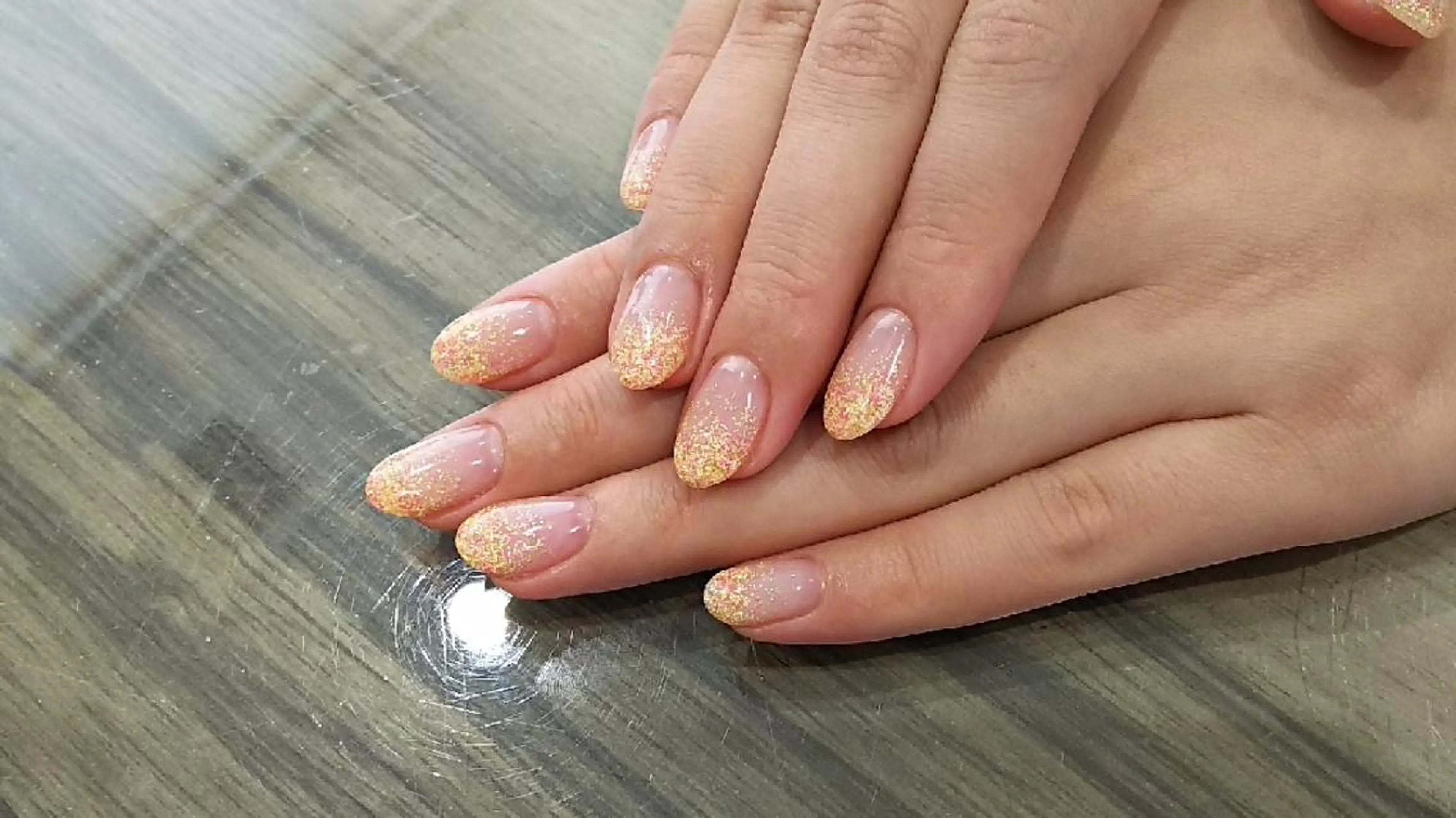 ネイル グラデーション ラメ(グリッター) ハンドネイル Progress Nailのネイルデザイン