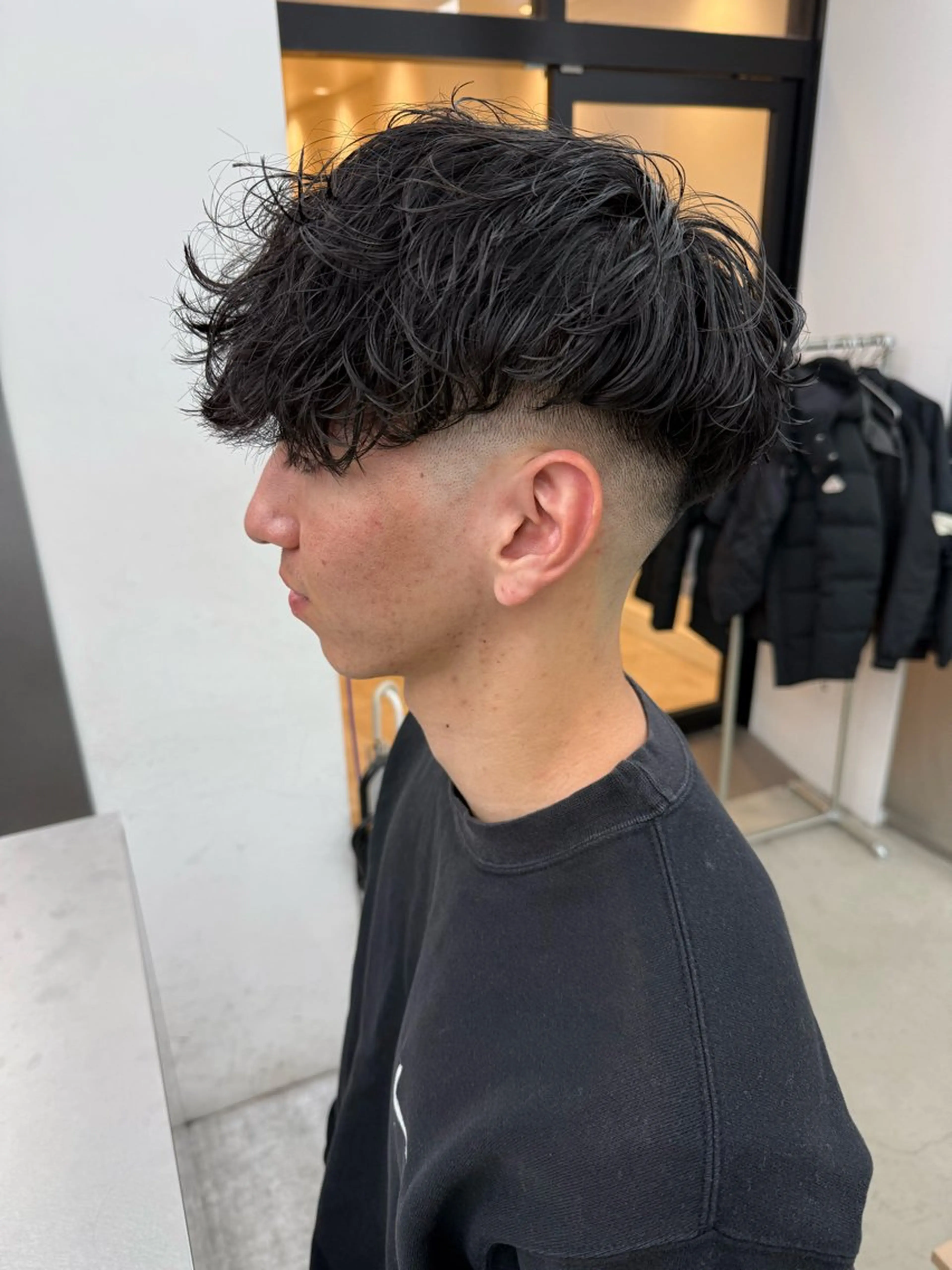 ショート パーマ メンズ カット パーマ トリートメント ヘアセット 亀井隆汰/メンズ専門 パーマ特化美容師のヘアスタイル