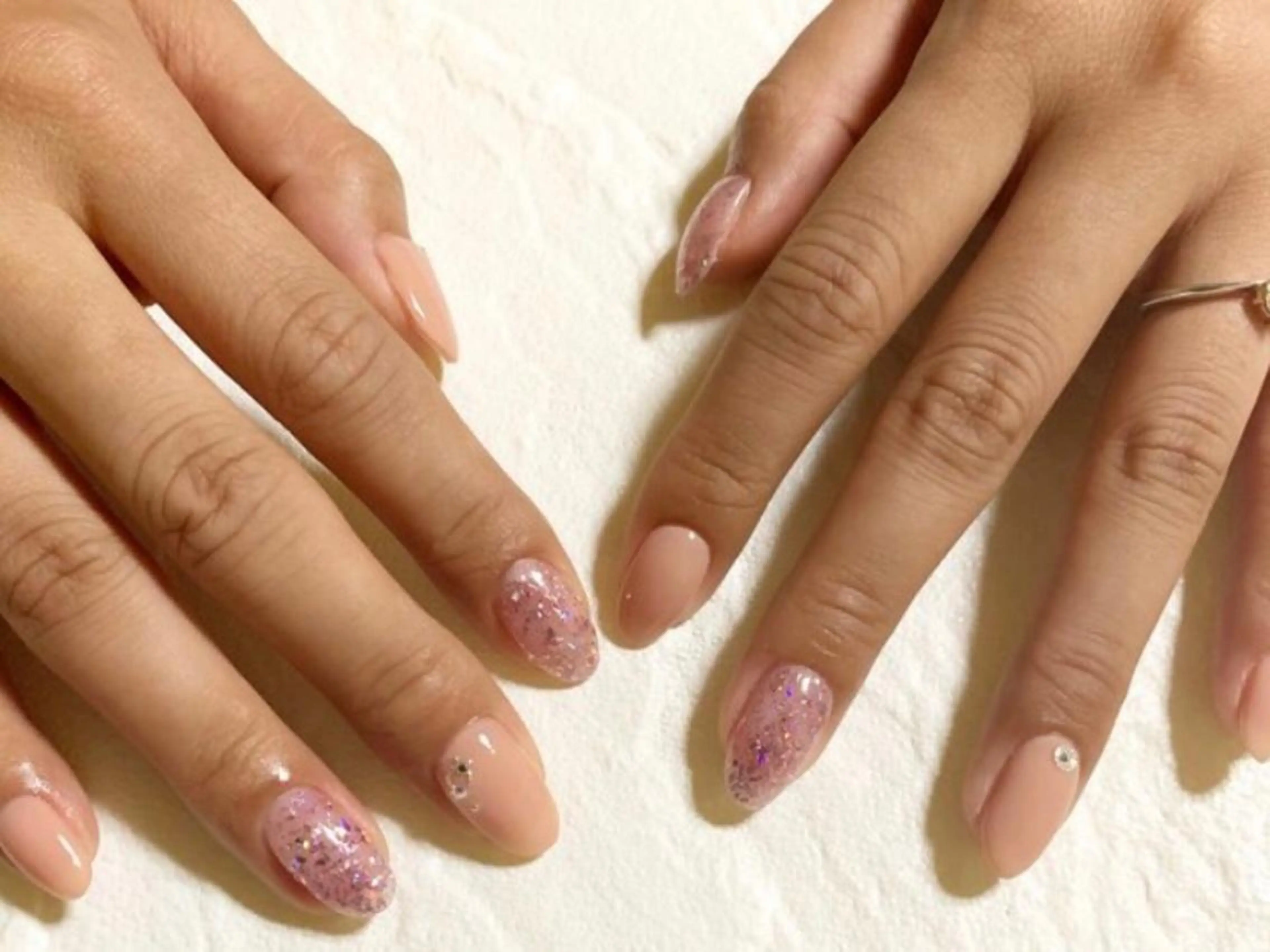 ネイル 北浦和 自爪育成ケアのネイルデザイン