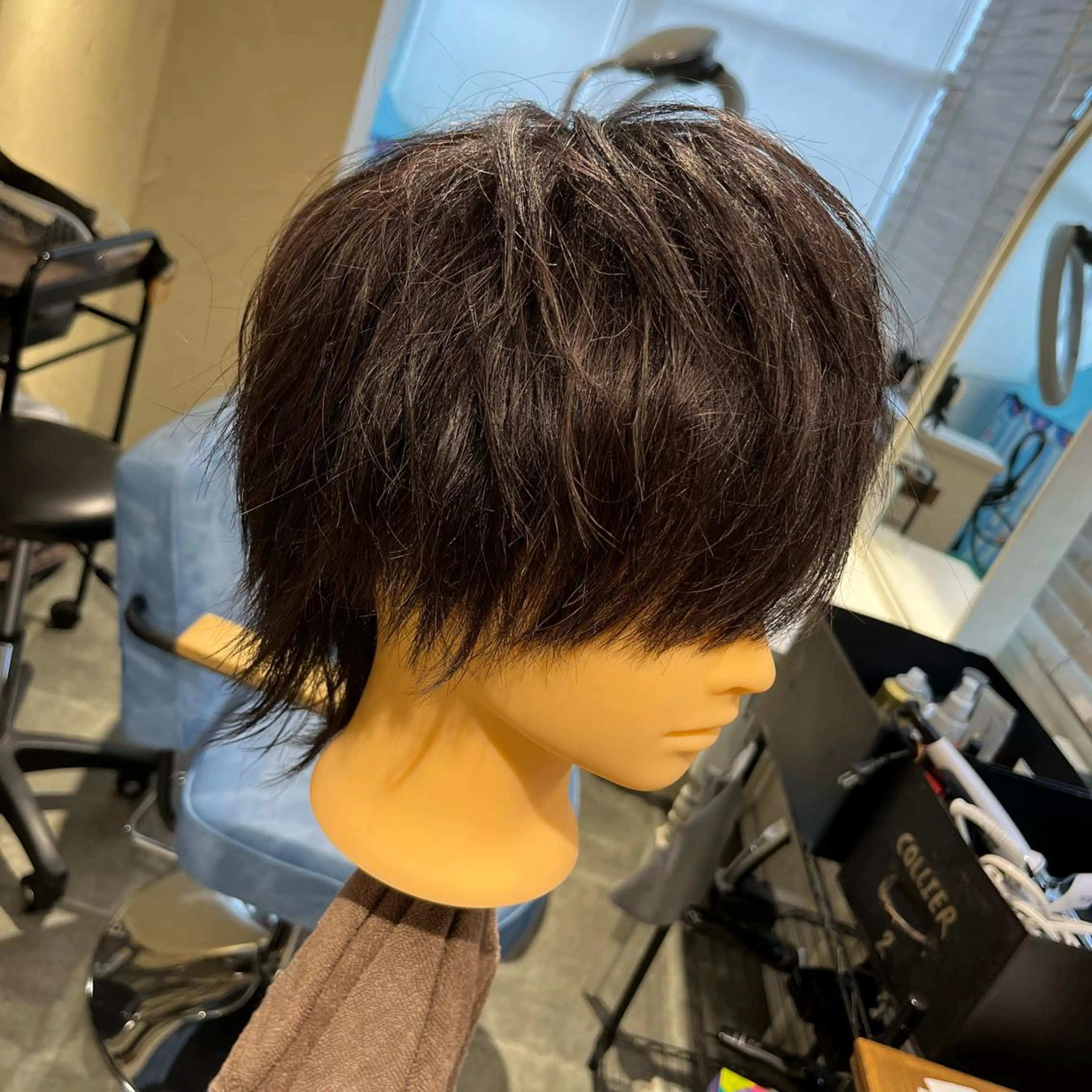 ミディアム メンズ メンズウルフカット ウルフカット umber  royce所属・🫟メンズスタイル 特化型マナ🫟のヘアスタイル