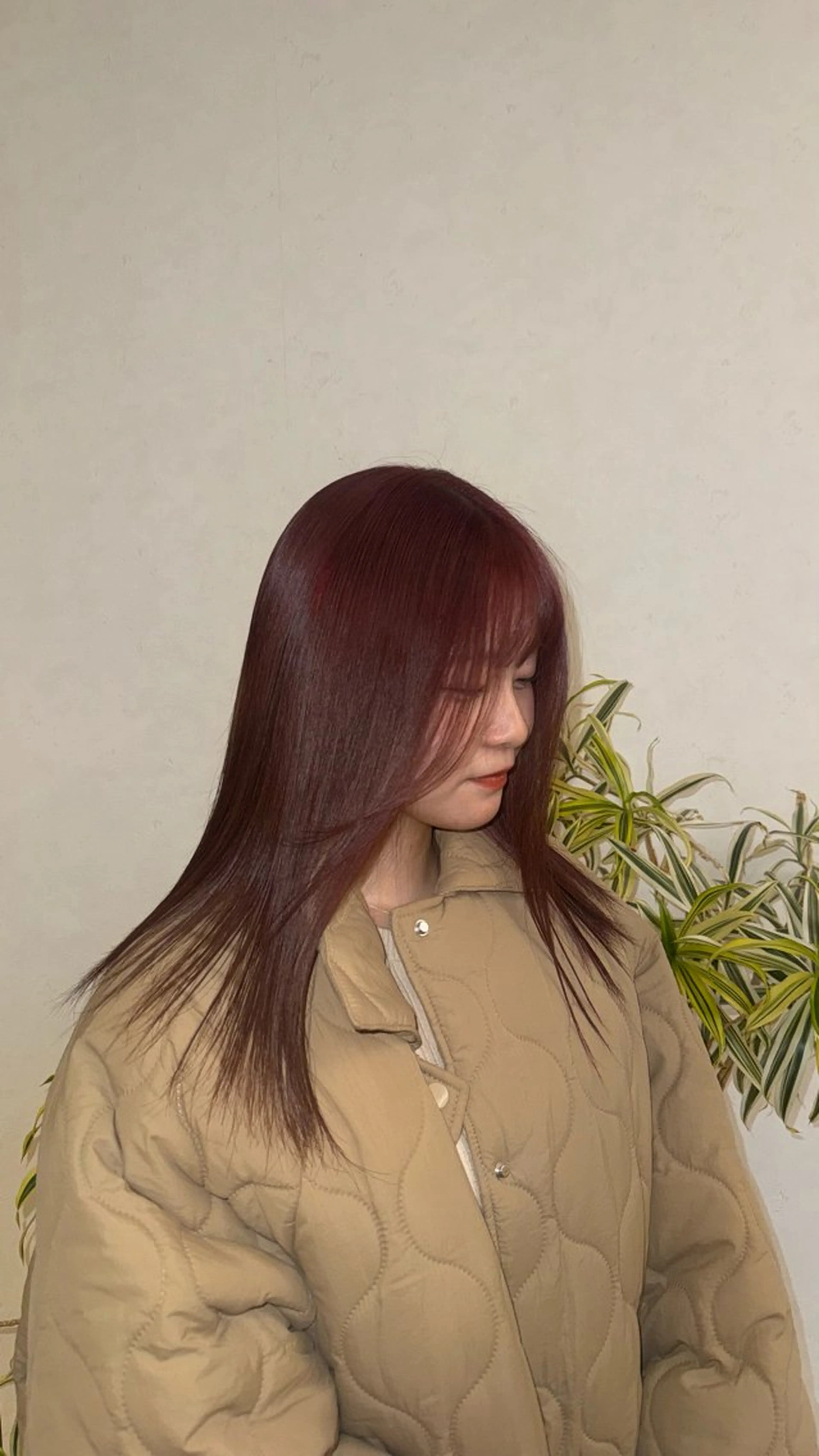 ミディアム カラー カット ヘアカラー 小宮山 桃加のヘアスタイル