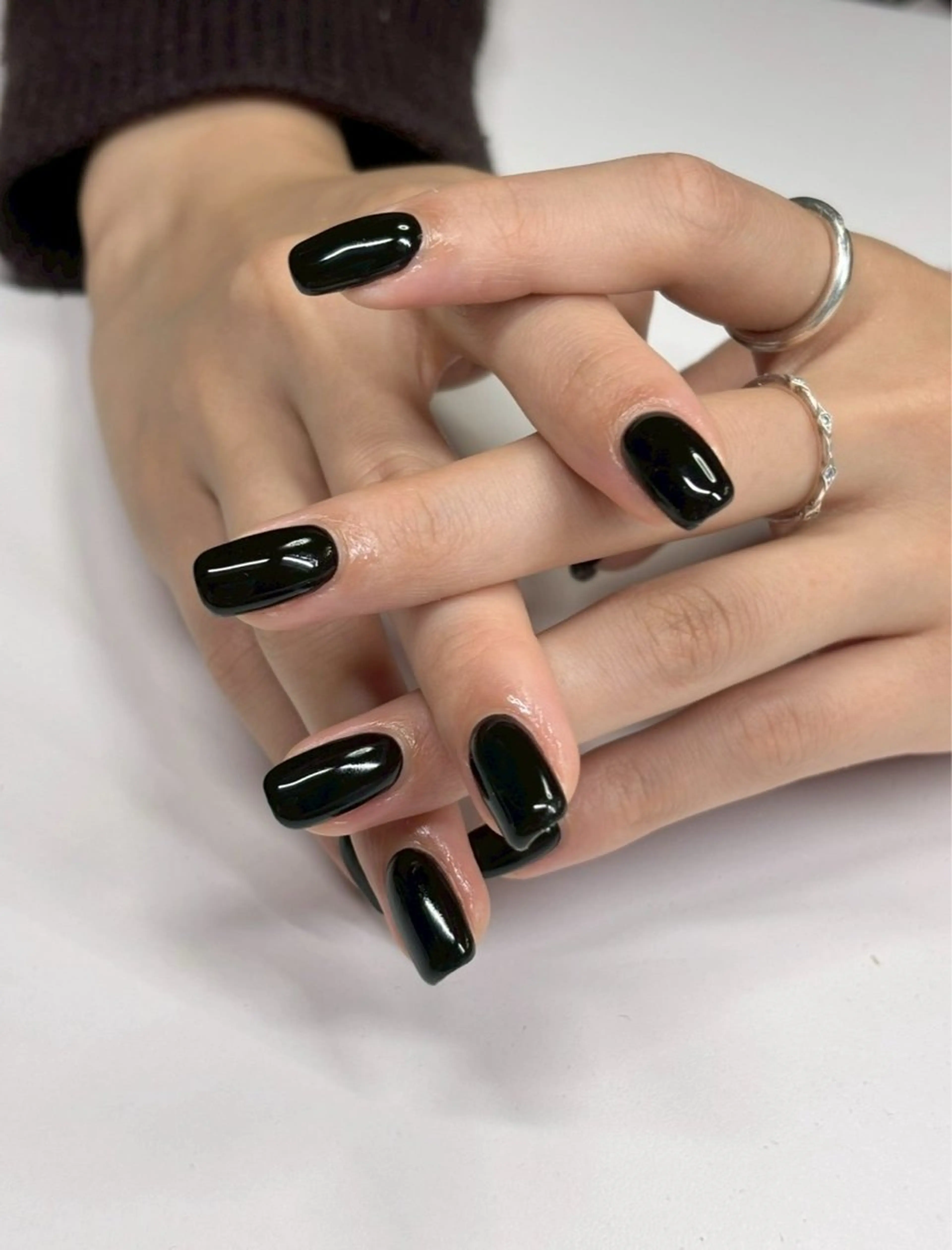 ネイル ワンカラーネイル シンプルネイル ハンドネイル iconail 下北沢 NONのネイルデザイン