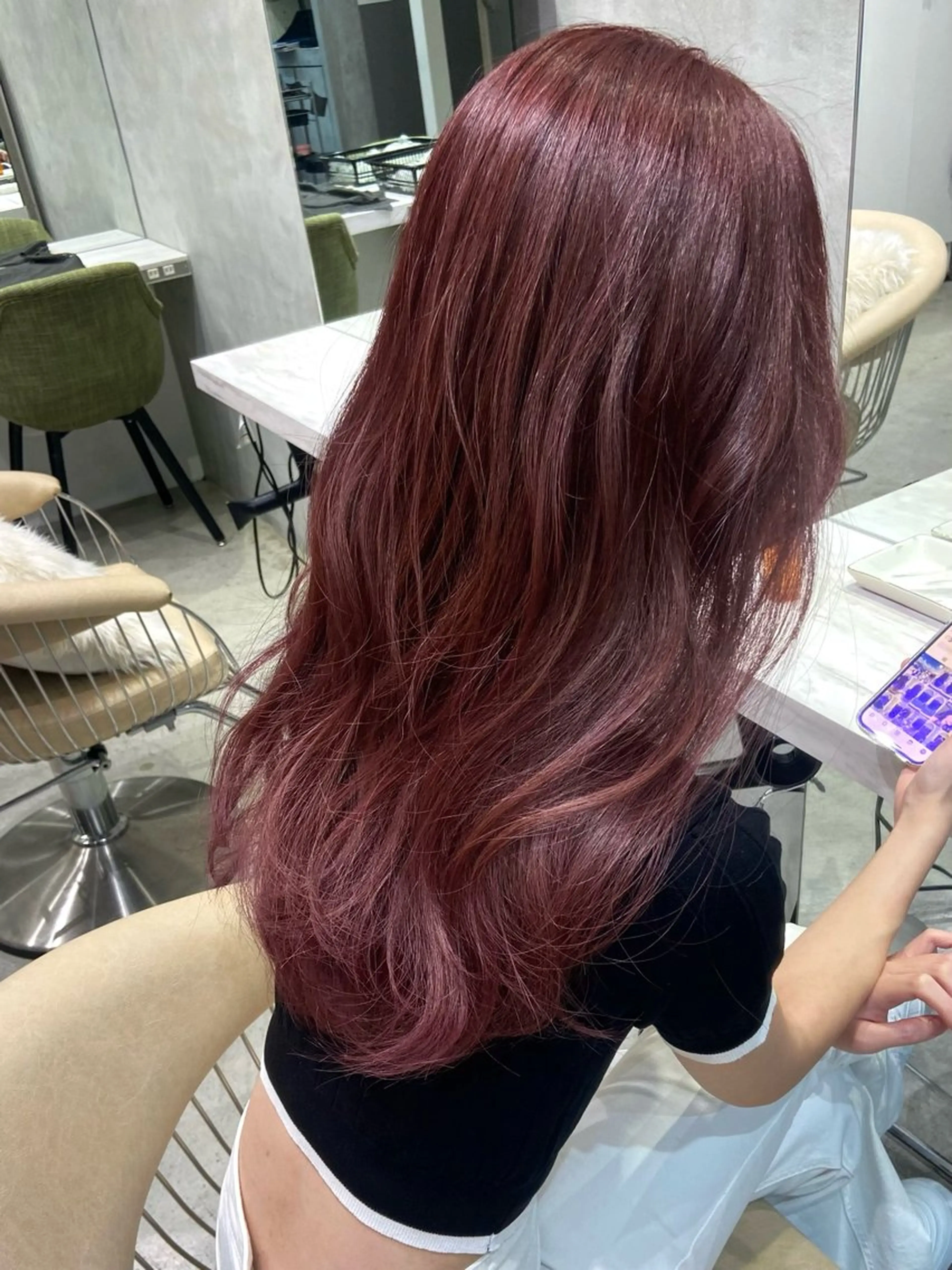 韓国ヘアに特化🫧ブリーチなしダブルカラー🇰🇷ダメージ補修トリートメント付き✨の写真