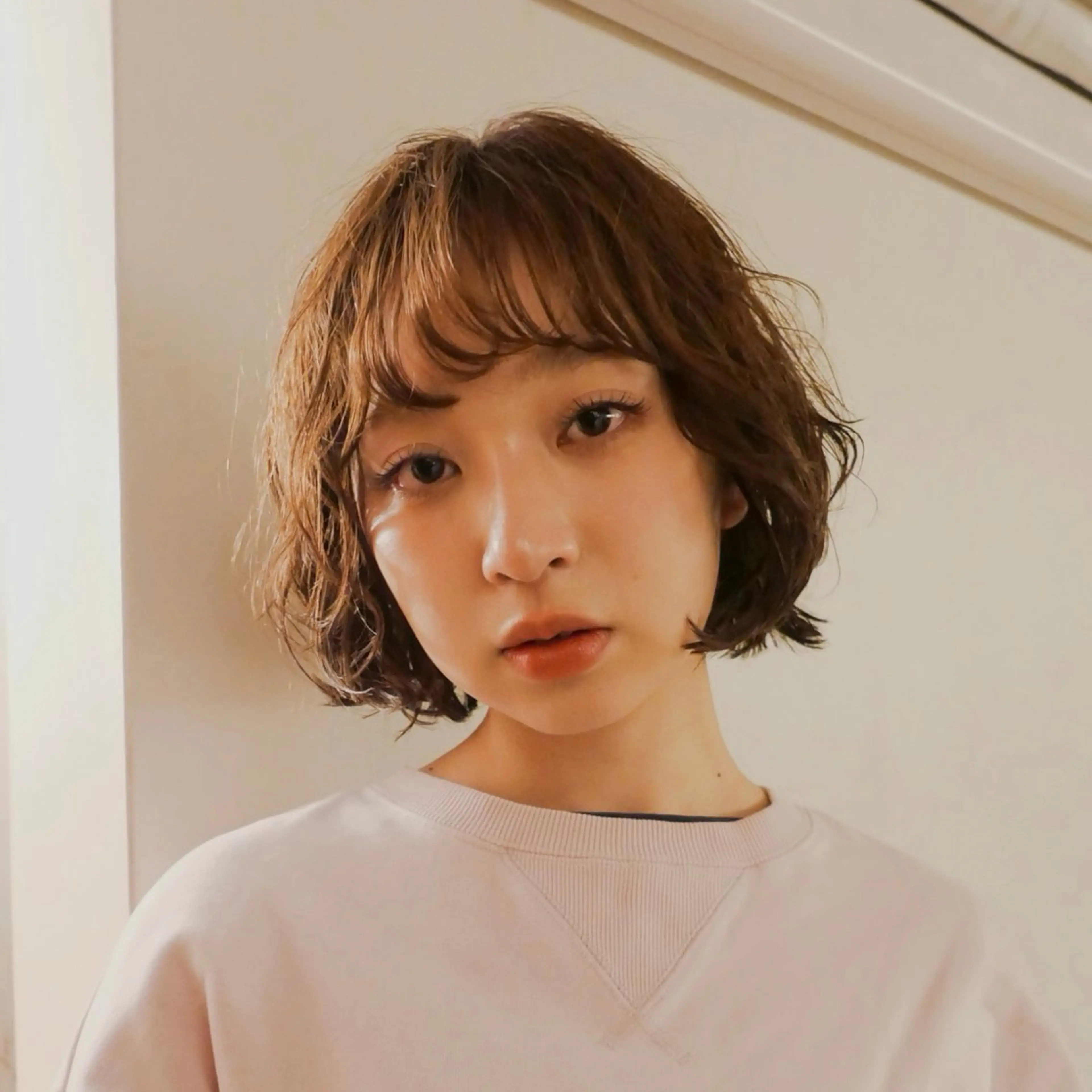 ショート カラー パーマ ボブ トリートメント ニュアンスパーマ カット ヘアカラー パーマ トリートメント 🌿ボブ パーマ高橋啓太🌿のヘアスタイル