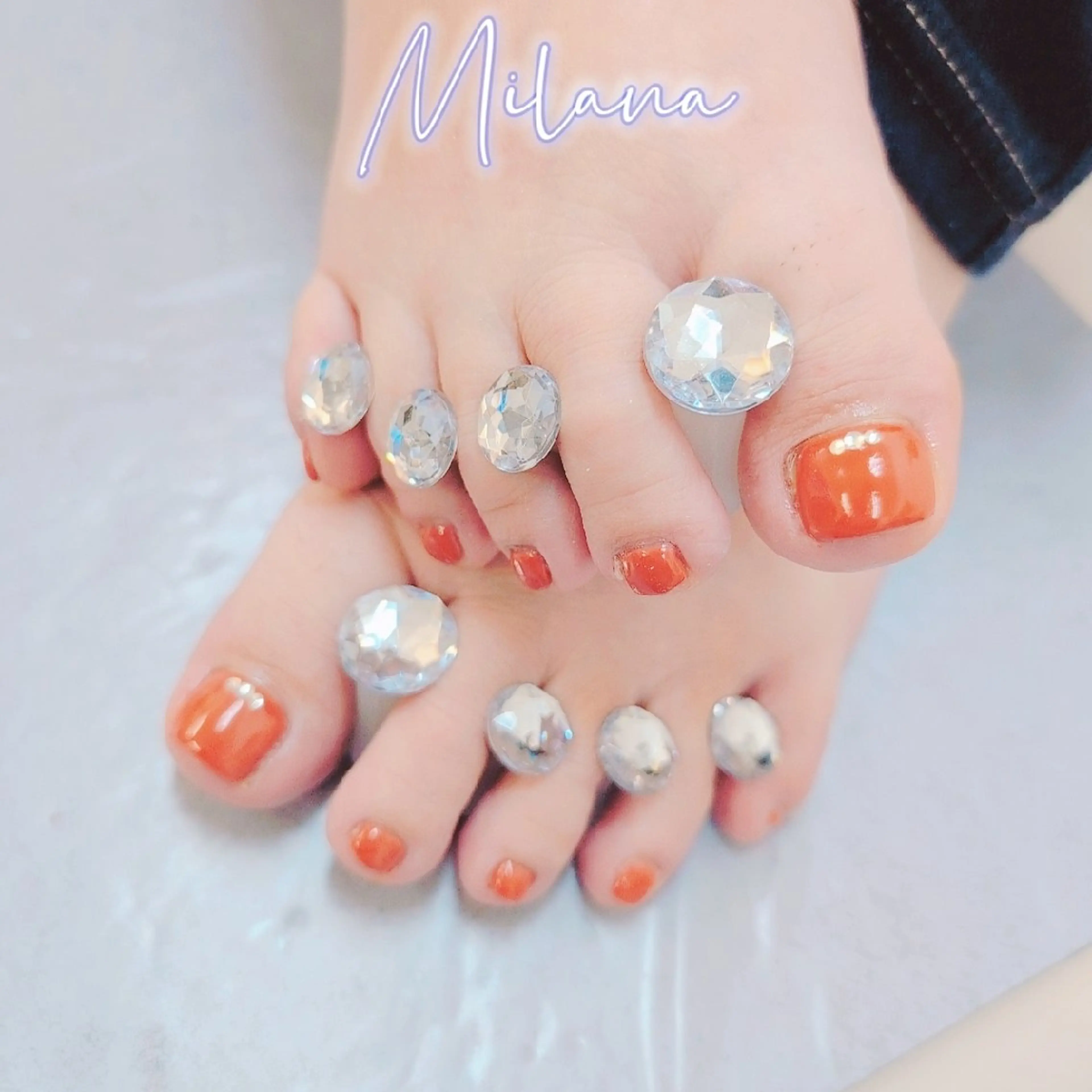 ネイル フットネイル ワンカラーネイル フットネイル Milana 川瀬のネイルデザイン