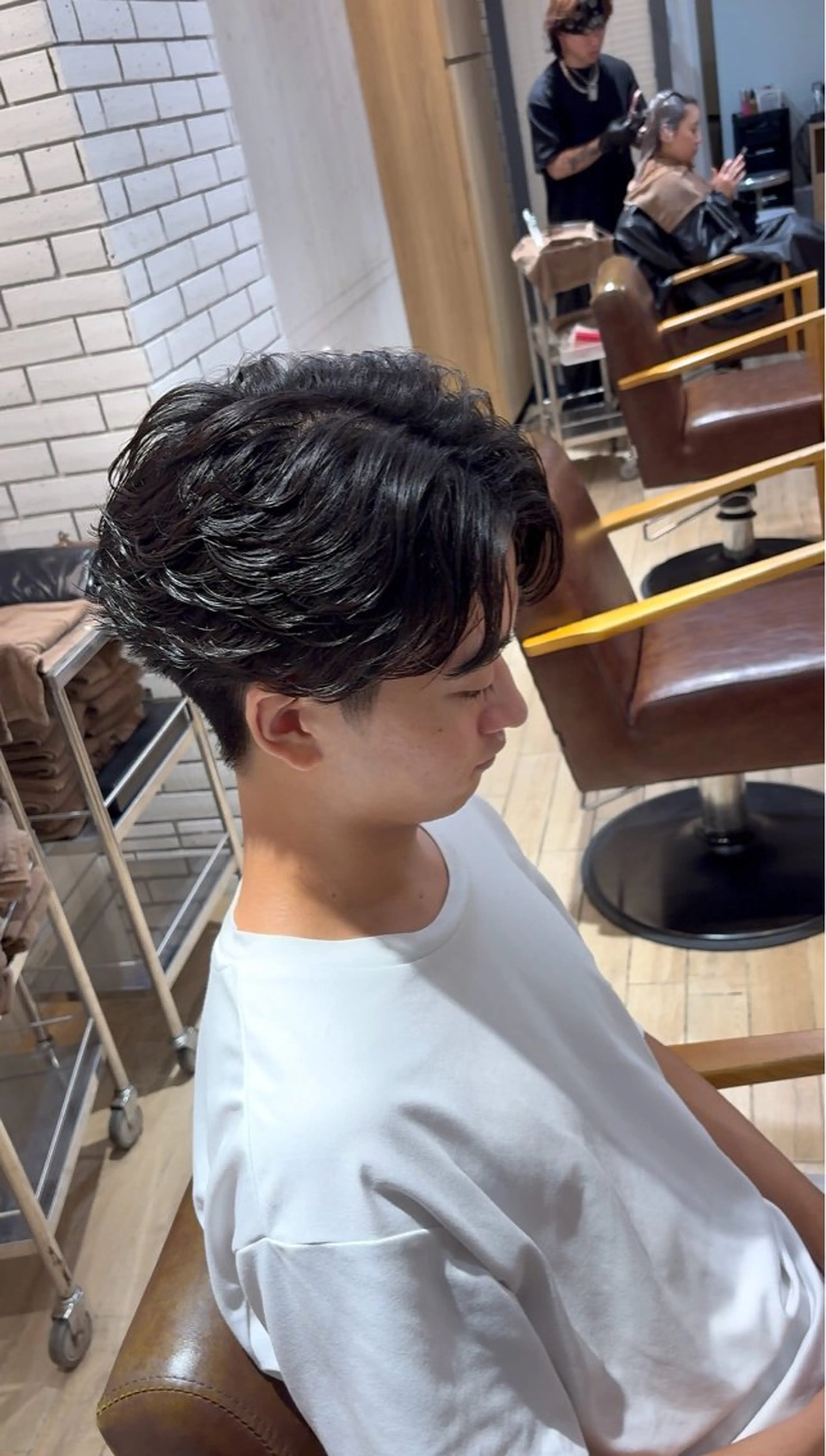 パーマ メンズ フェザーパーマ メンズパーマ カット パーマ メンズ/パーマ/ 目黒/オノザトのヘアスタイル