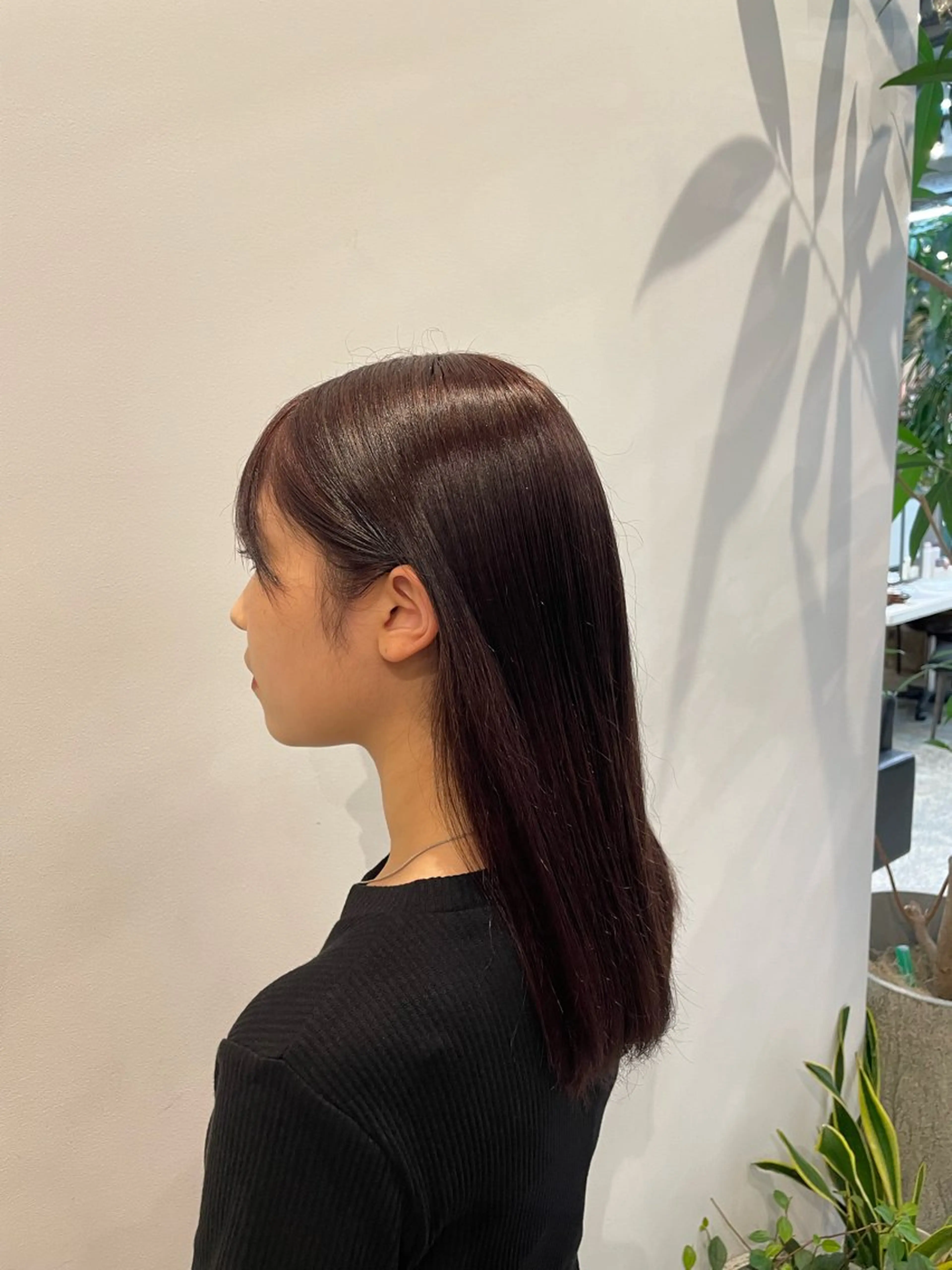 セミロング カット ヘアカラー レイヤーカット 🌱 ブリーチ はるかのヘアスタイル