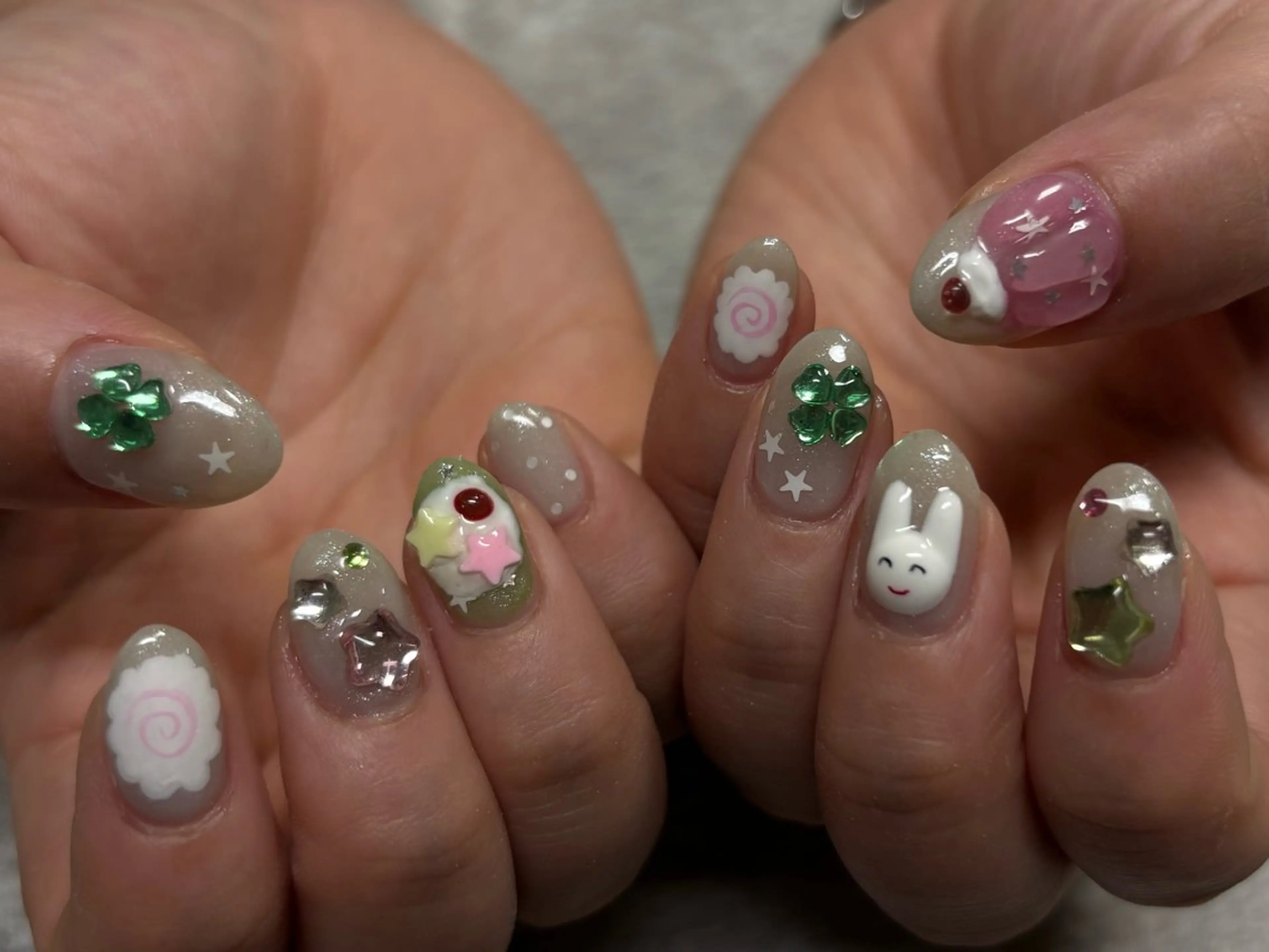 ネイル ハンドネイル Protea きぬがわ らむのネイルデザイン