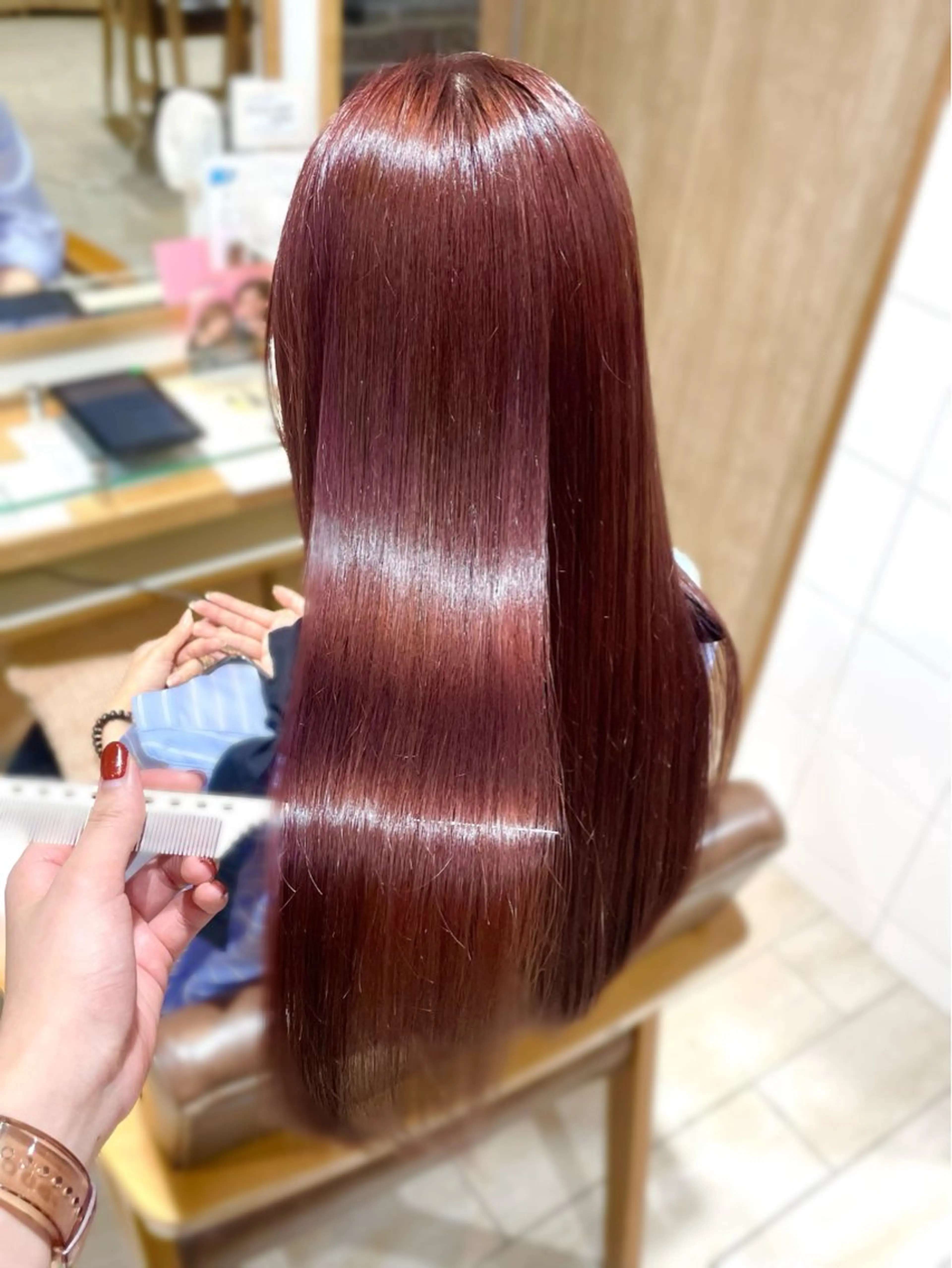 ロング カラー カット ヘアカラー トリートメント 🍬kanami 🍬ボブ/暖色カラーのヘアスタイル