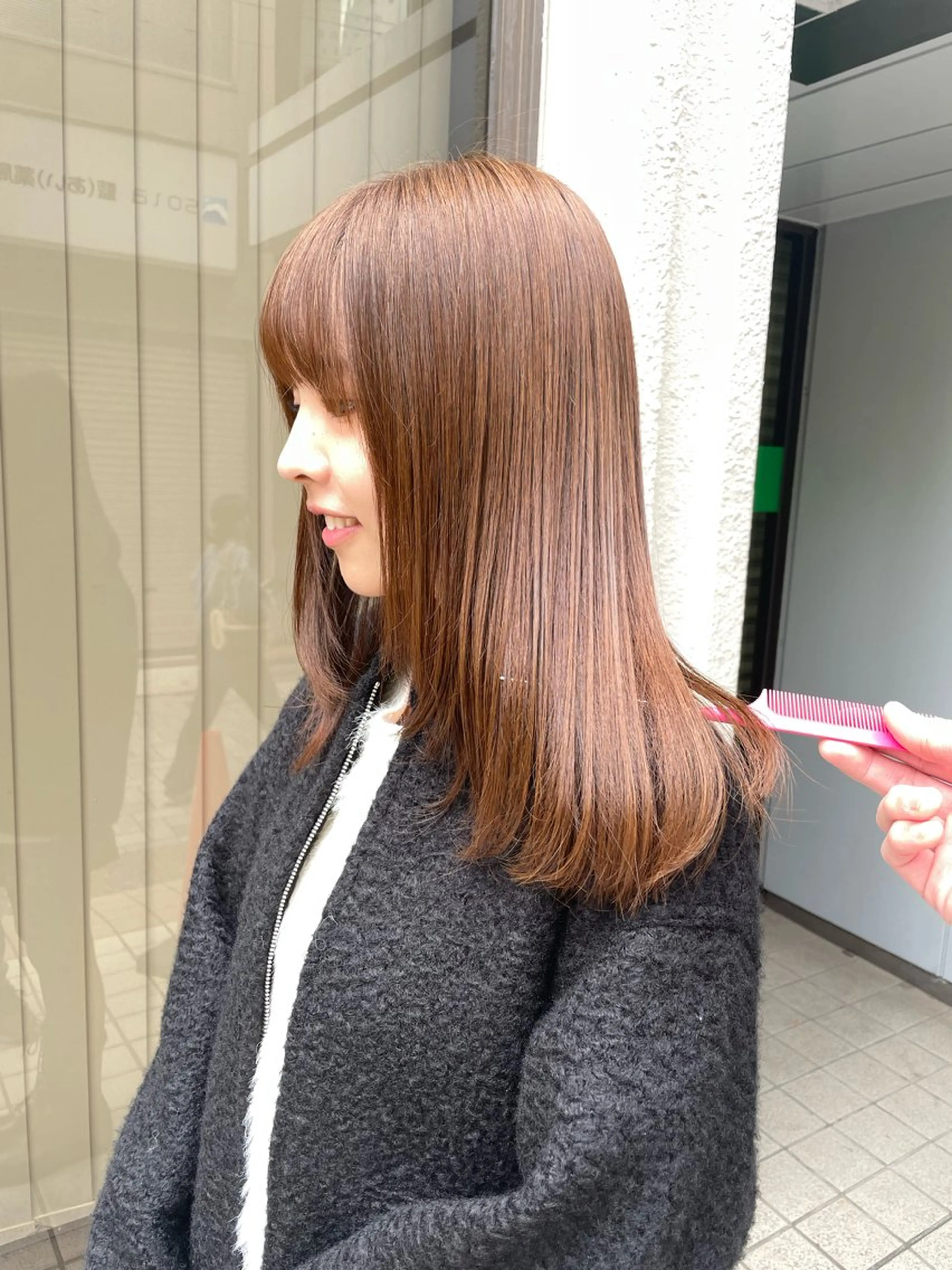 ロング カラー ベージュカラー イルミナカラー トリートメント カット ヘアカラー トリートメント 佐藤 大地のヘアスタイル