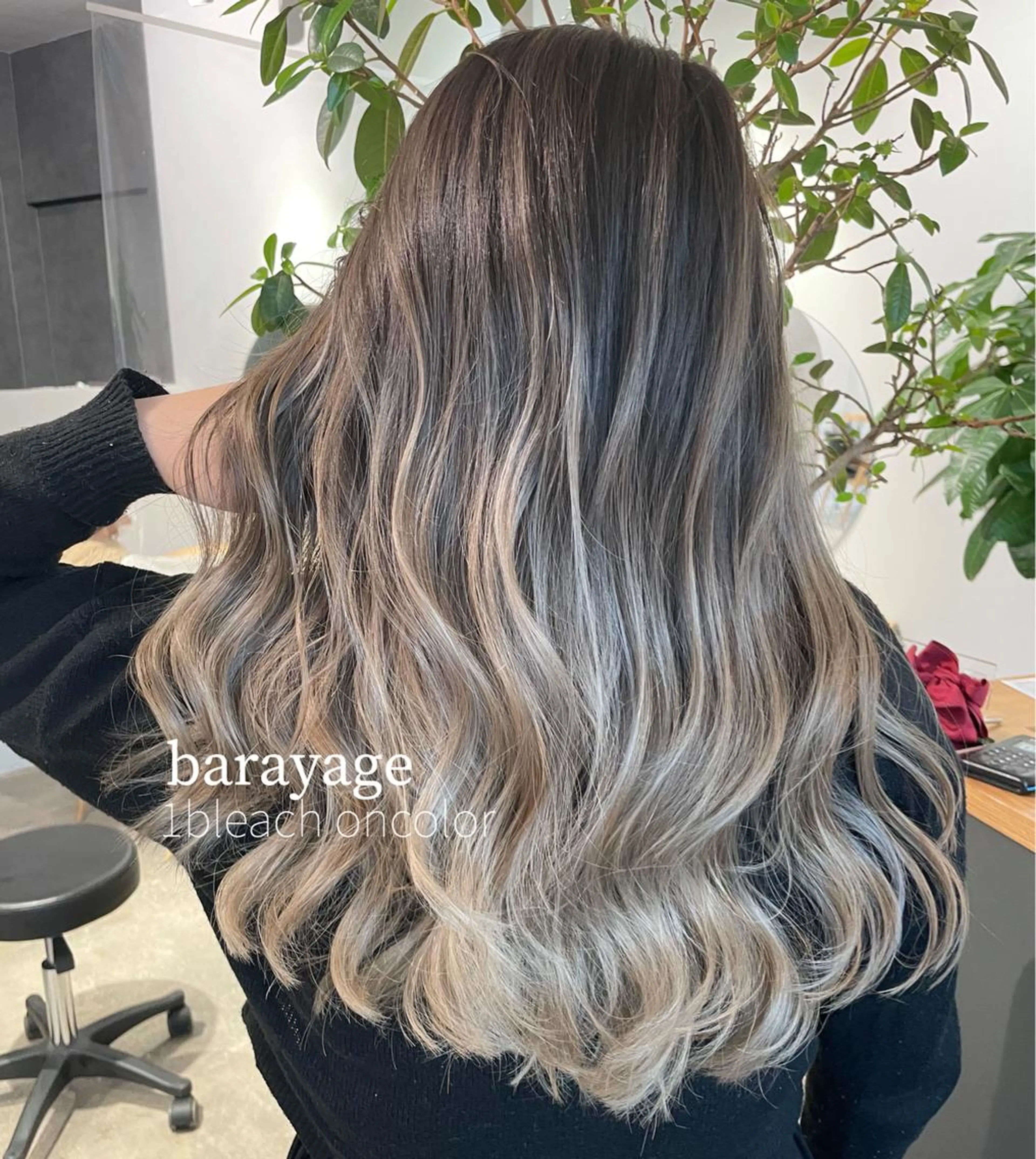 🌈カット+バレイヤージュ🌈-人気のハイライト×グラデーションの立体感のあるカラーの写真