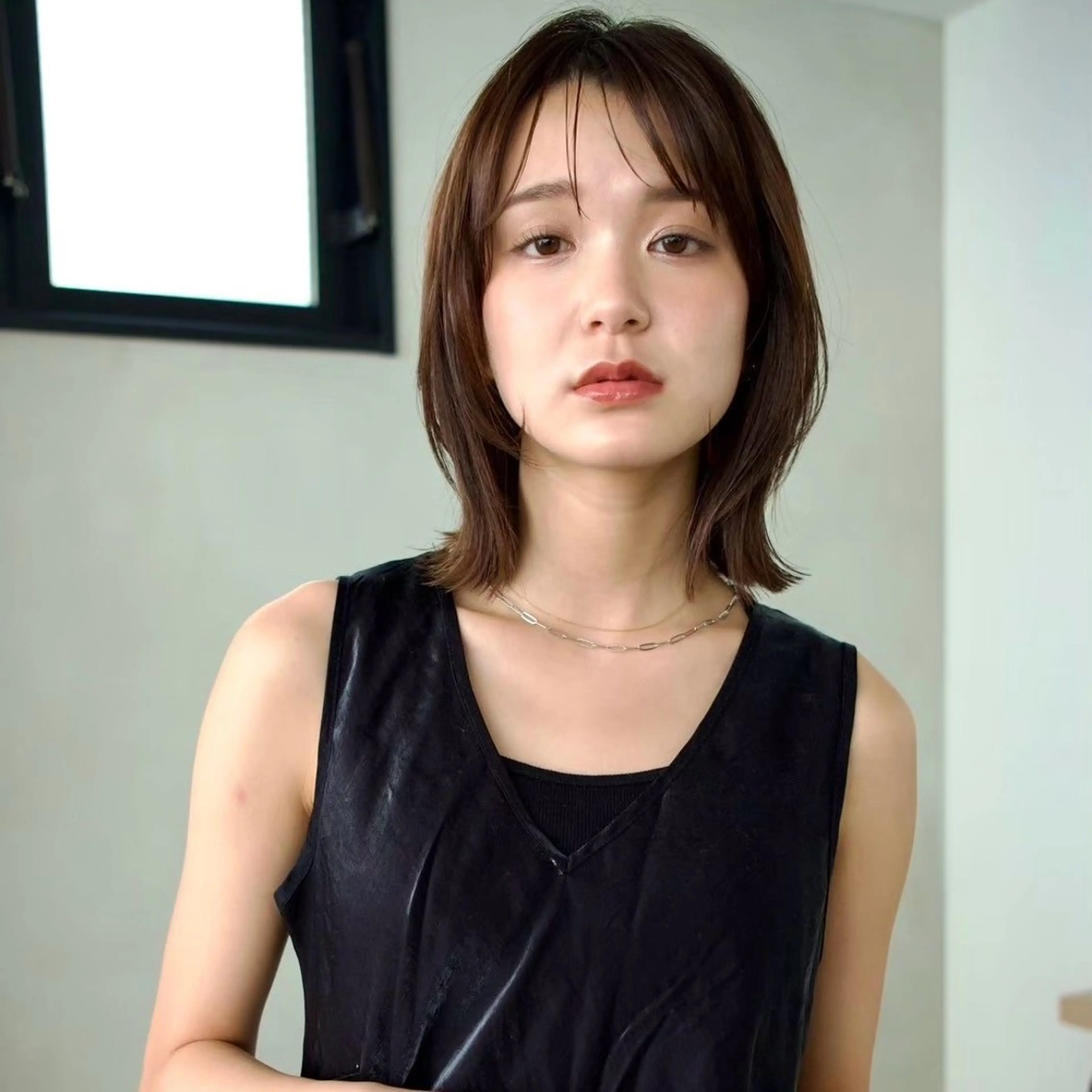 ミディアム 頭皮につけないカラー /白髪ぼかし/実加永のヘアスタイル