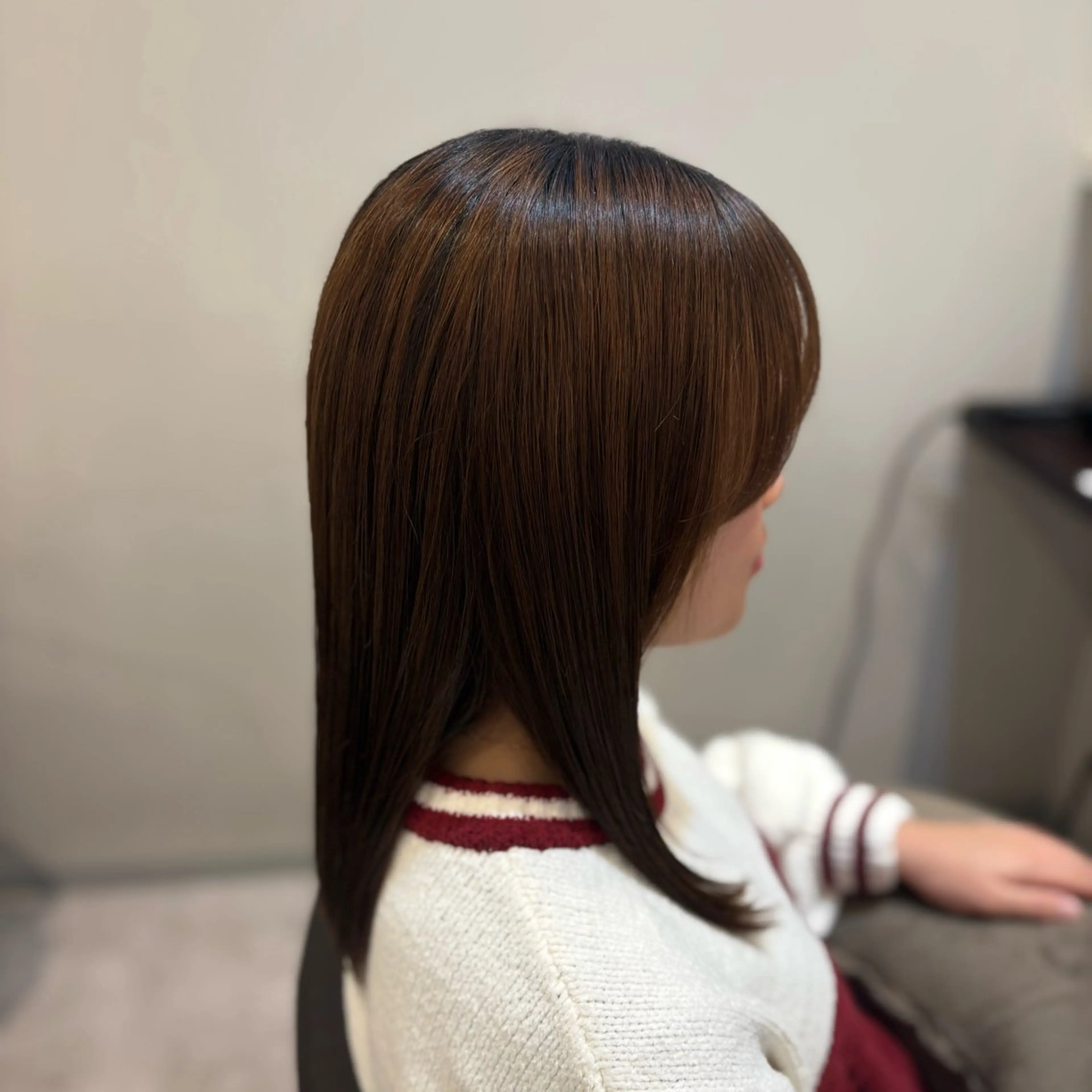 ロング 顔周りカット 似合わせカット カット 山下 ちひろのヘアスタイル