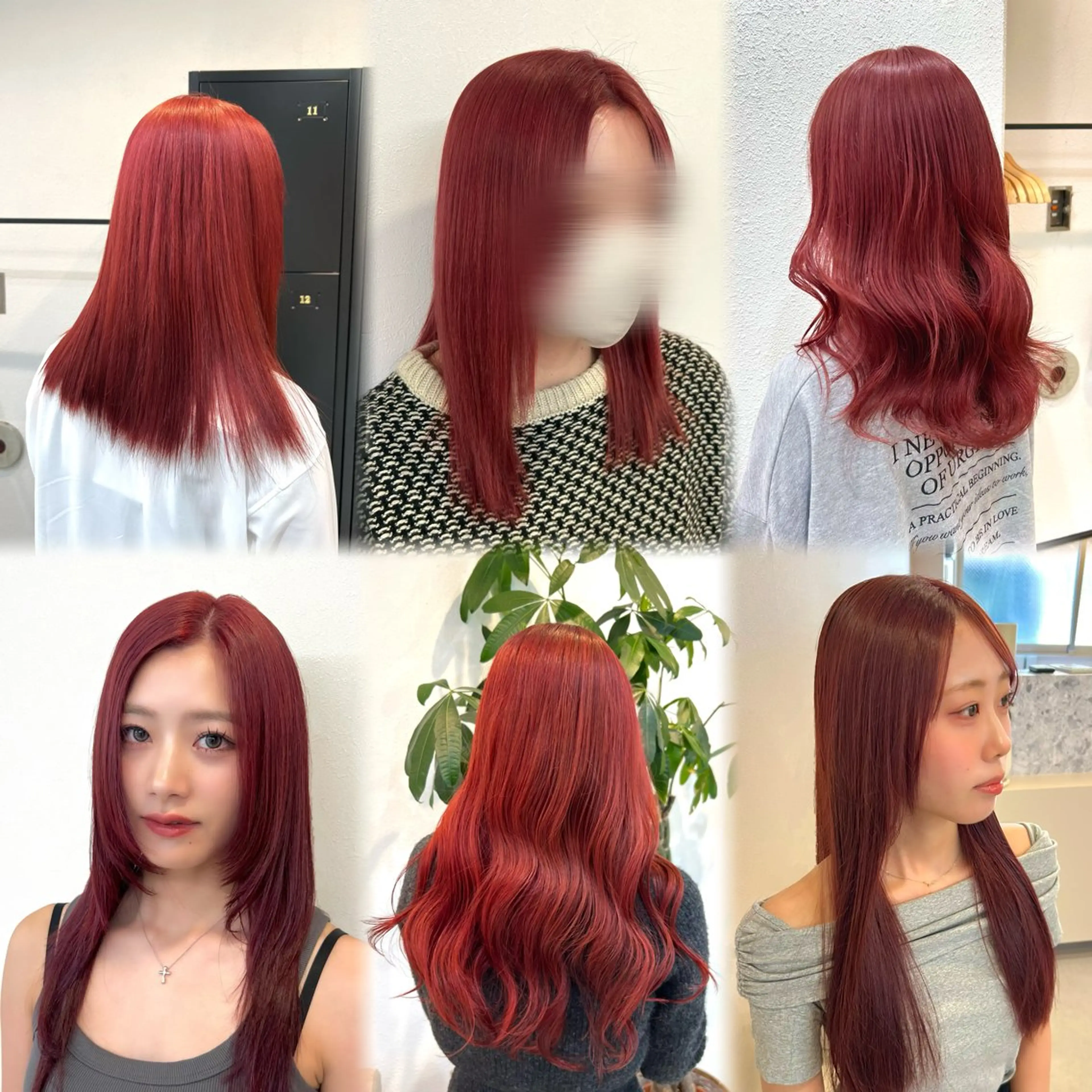 セミロング カラー ブリーチ ブラウンカラー ケアブリーチ カシス ダブルカラー ヘアカラー ブリーチカラー🦋‪ 田中さくらのヘアスタイル