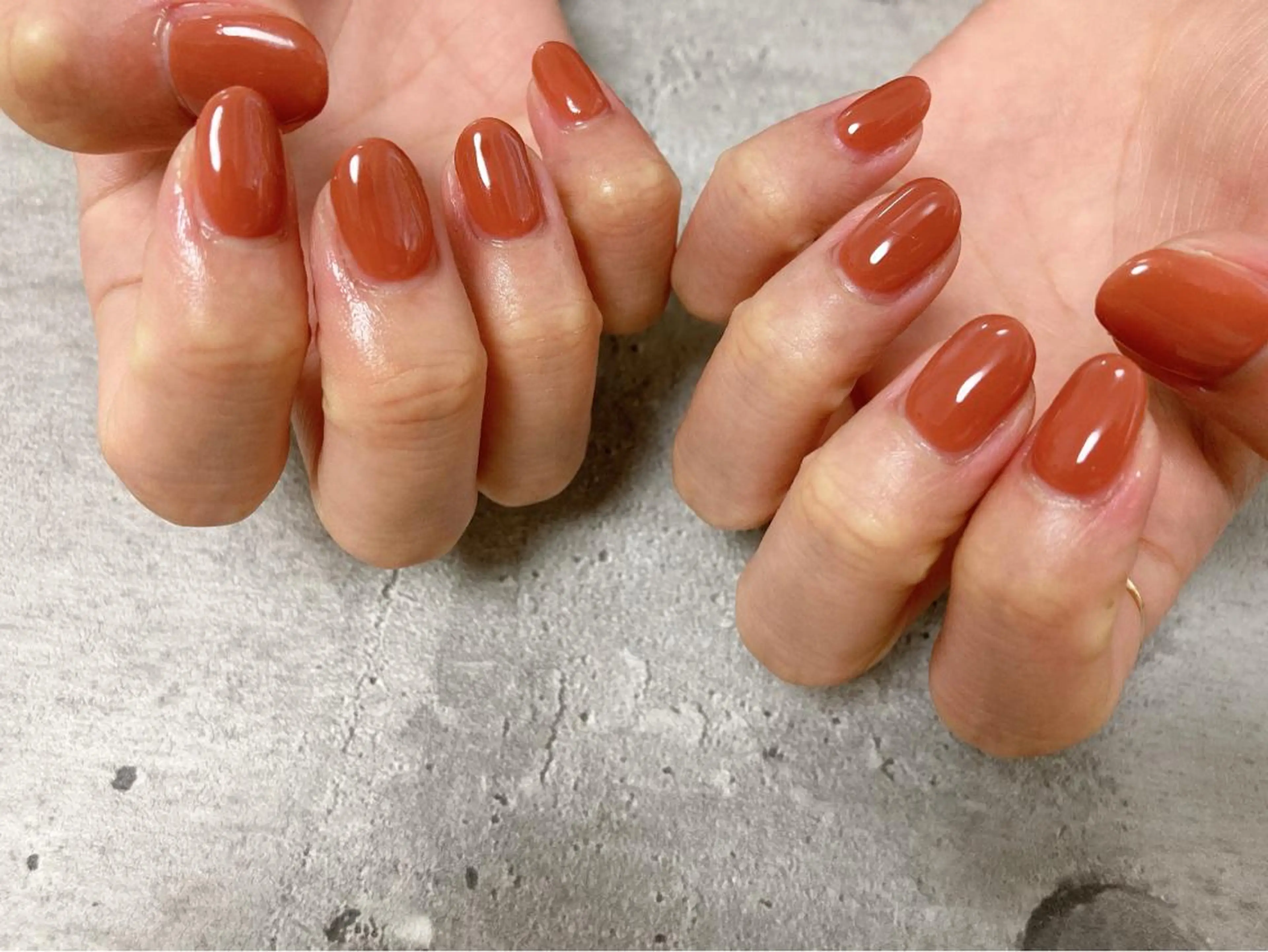 ネイル ワンカラーネイル ハンドネイル Mogu nail 二子玉川のネイルデザイン