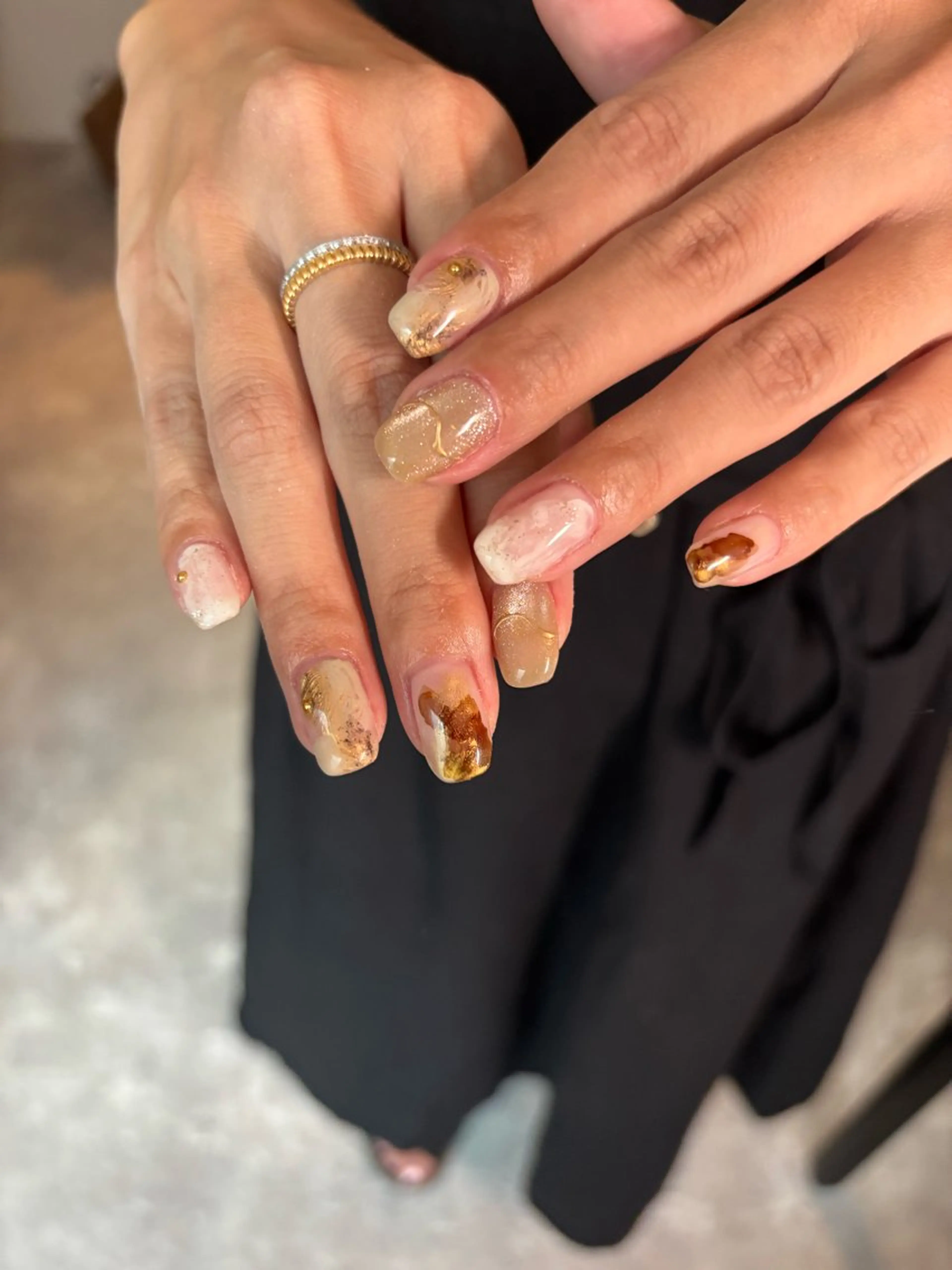 ネイル ニュアンスネイル ハンドネイル 【新宿三丁目】 もえNoël🎨🤍のネイルデザイン