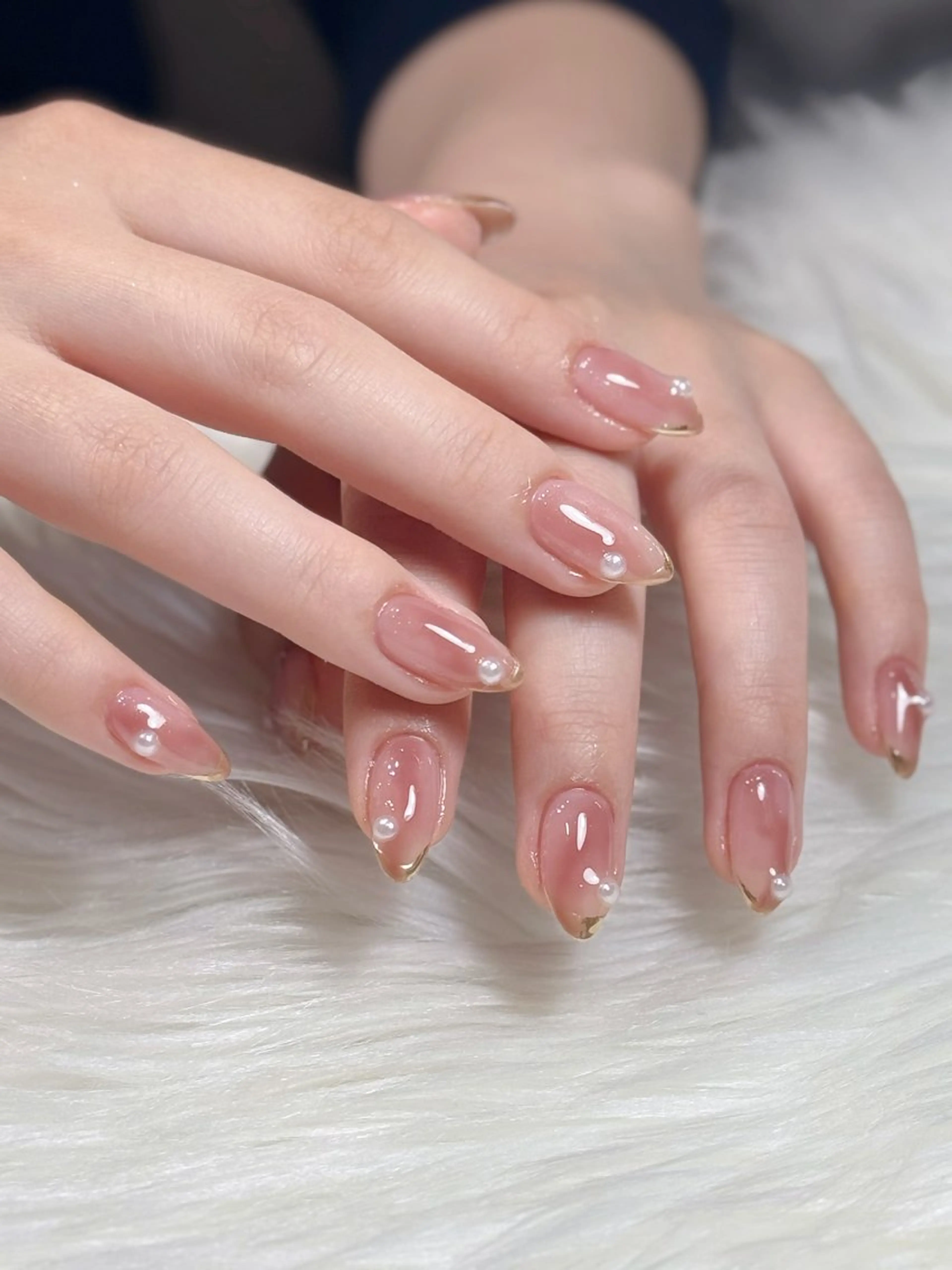 ネイル オーロラネイル チークネイル フットネイル フレンチネイル ジェルネイル ハンドネイル Nichi Nailsのネイルデザイン