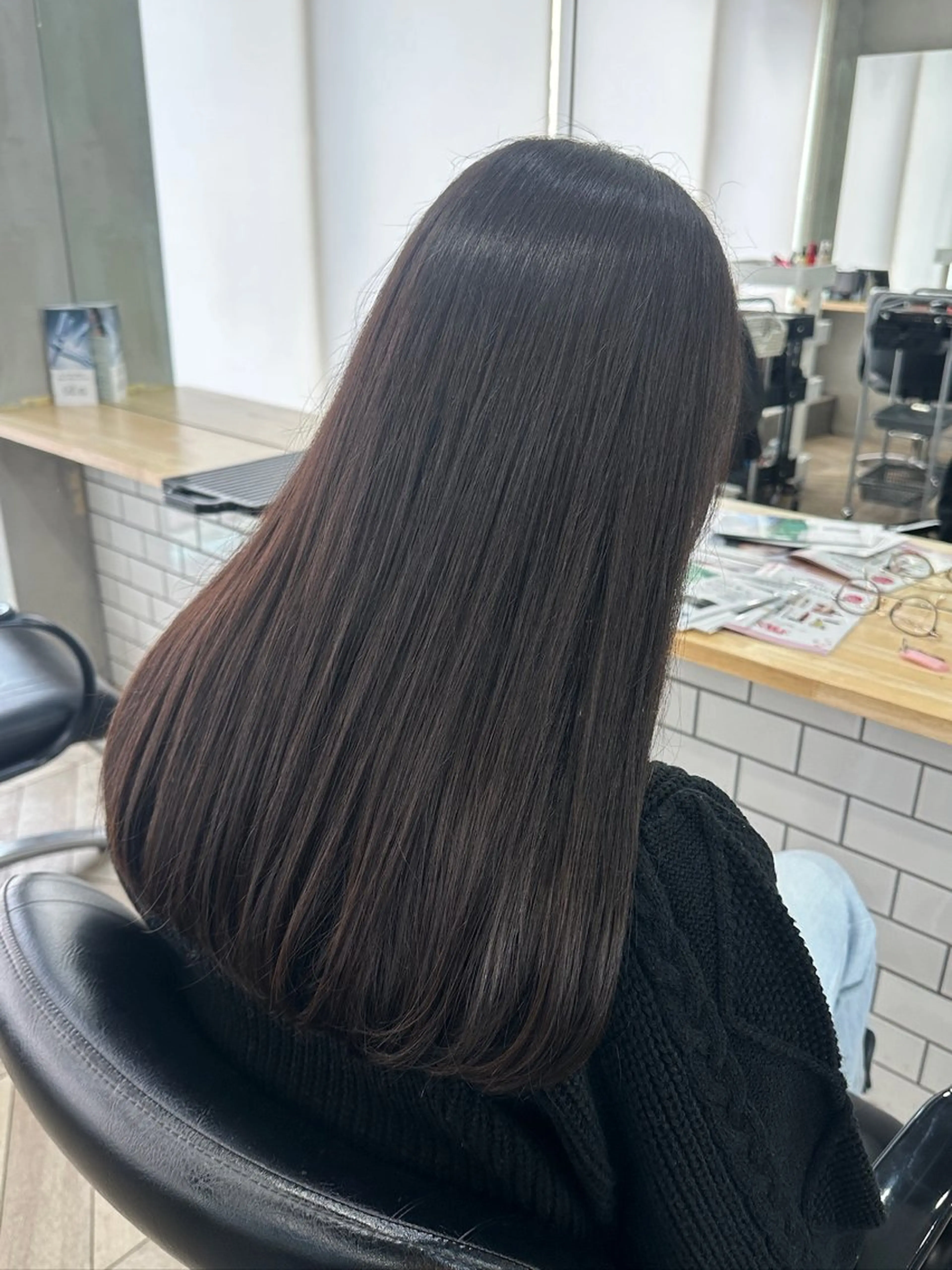 ロング カット ヘアカラー Angelica 内海  遥奈のヘアスタイル