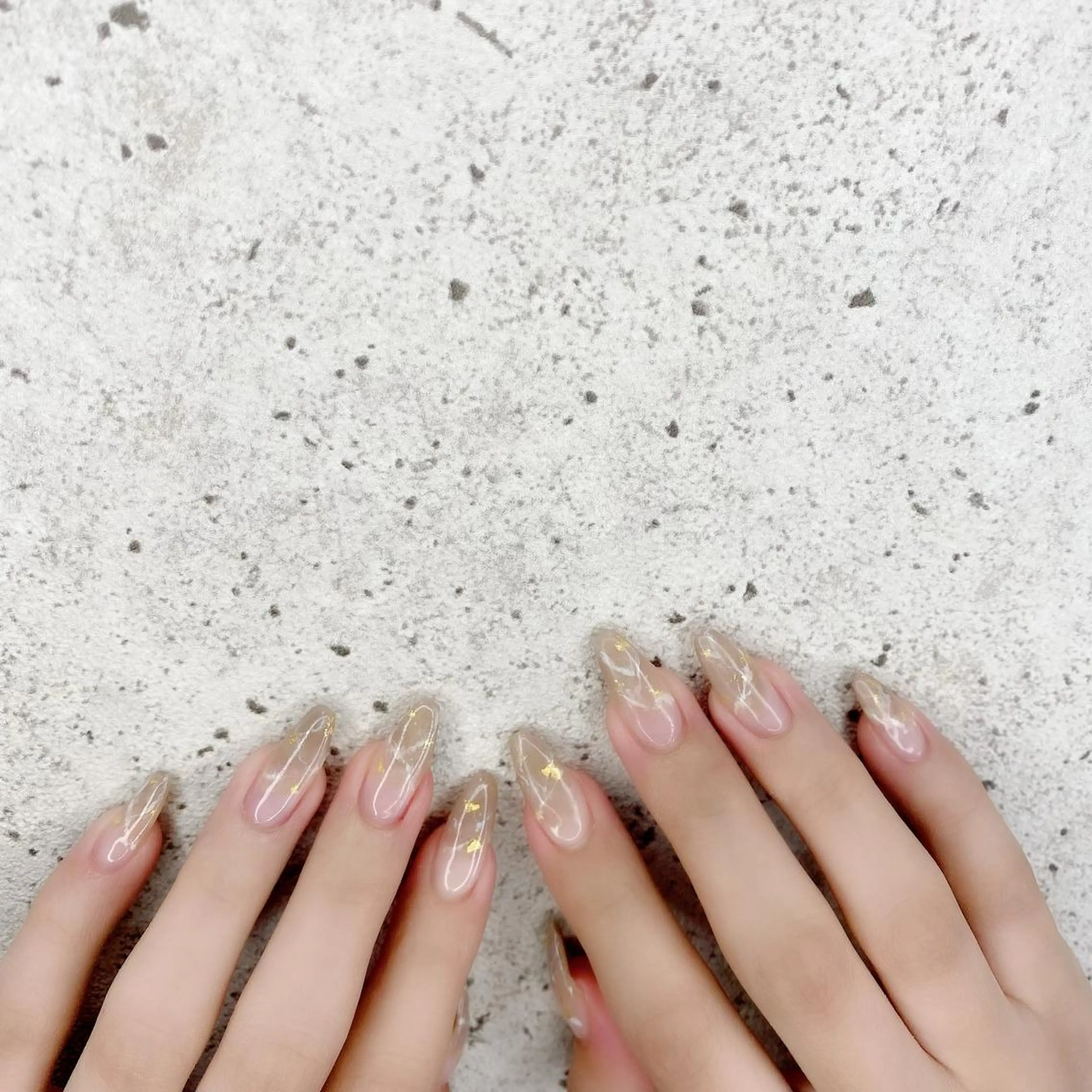 セミロング カラー パーマ ヘアアレンジ メンズ キッズ ネイル マツエク・マツパ アートネイル ロングネイル 大理石ネイル(マーブル) 夏ネイル ハンドネイル Salon Ｋのネイルデザイン