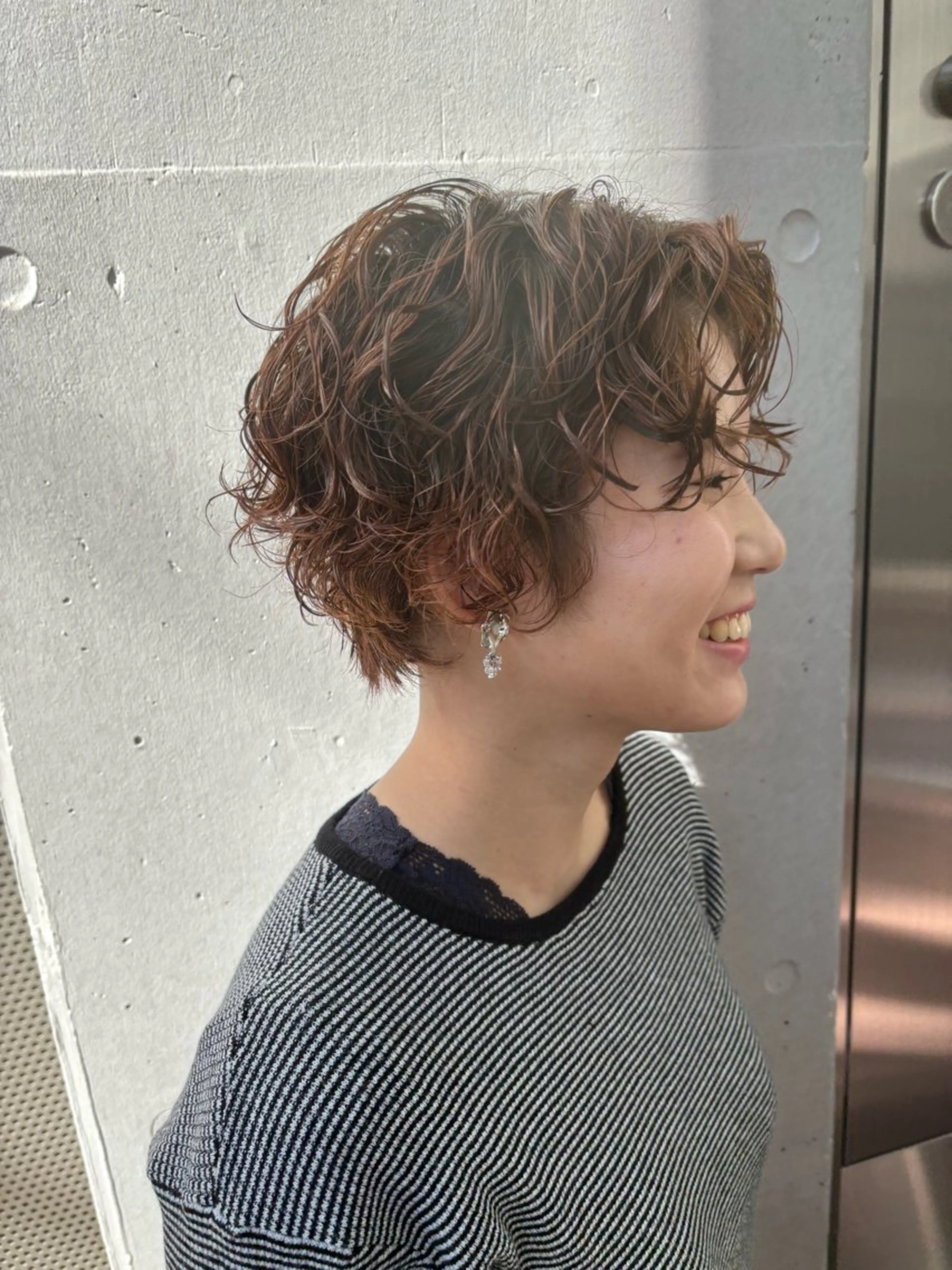 ショート パーマ カット パーマ しみず さくら🌸のヘアスタイル
