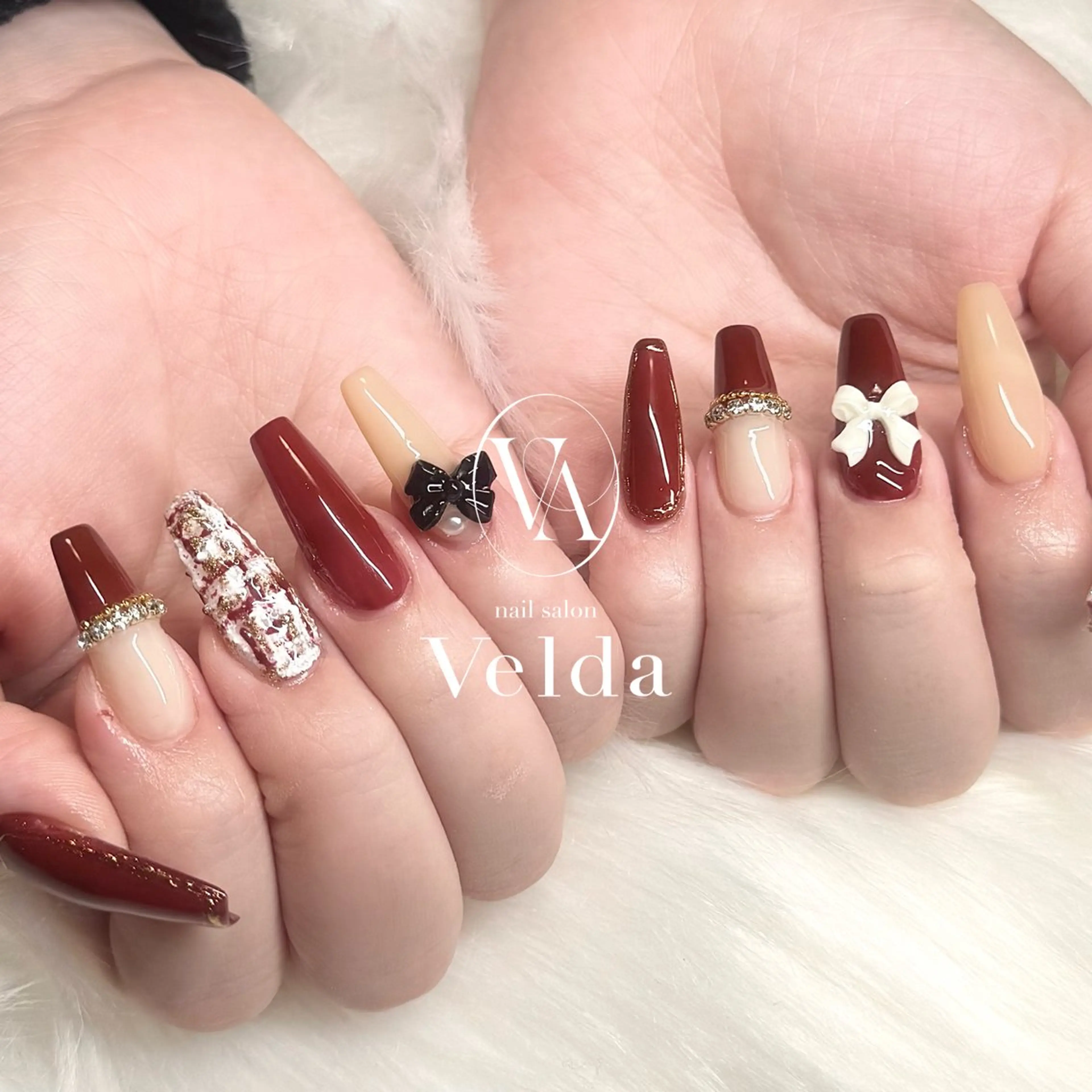 ネイル ミラーネイル ワンカラーネイル ツイードネイル 💎スカルプ💎 Velda(ベルダ)のネイルデザイン