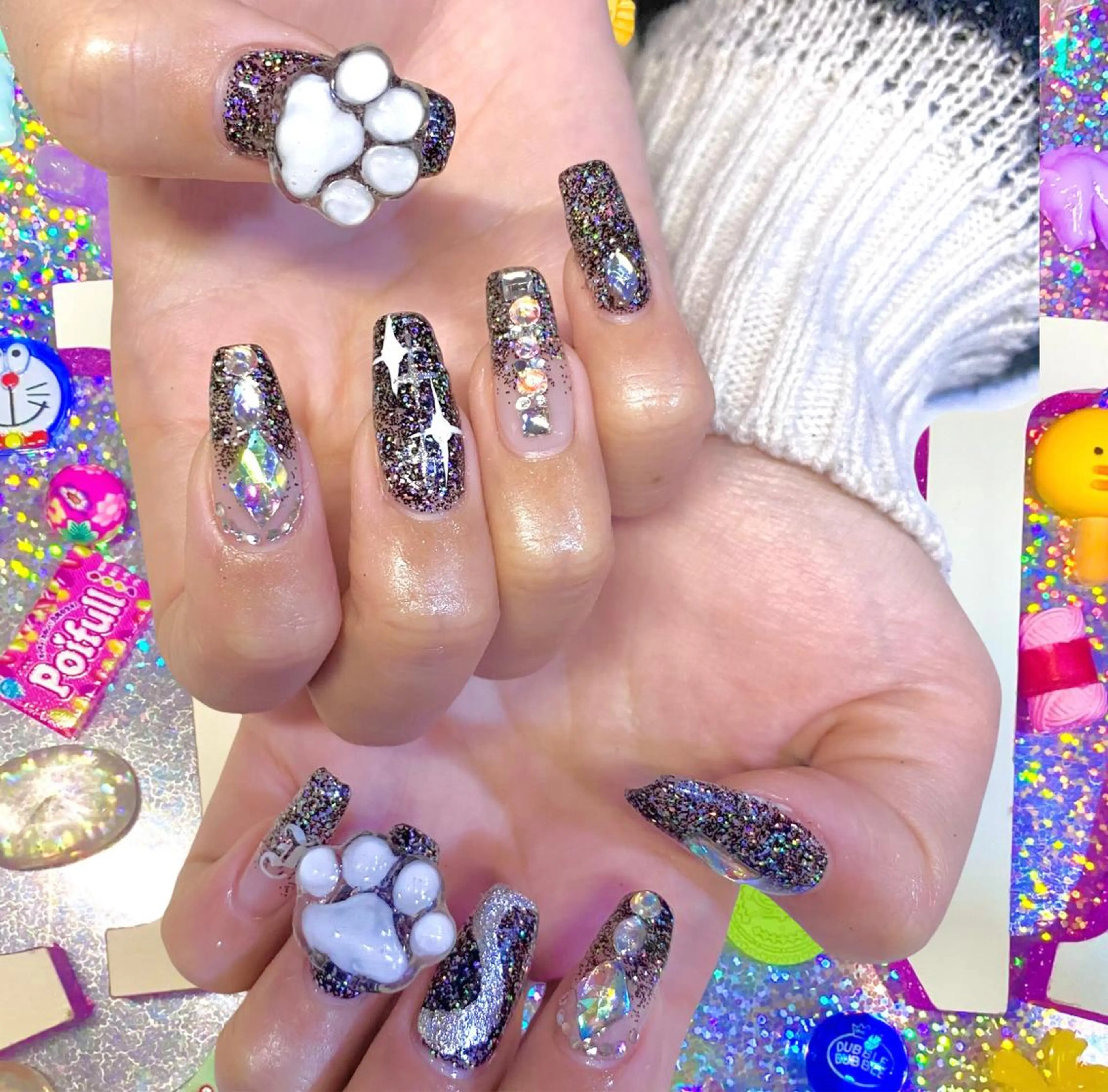 ネイル アートネイル クリアネイル ジェルネイル ニュアンスネイル オフィスネイル 8appy YUKITIN.Bのネイルデザイン