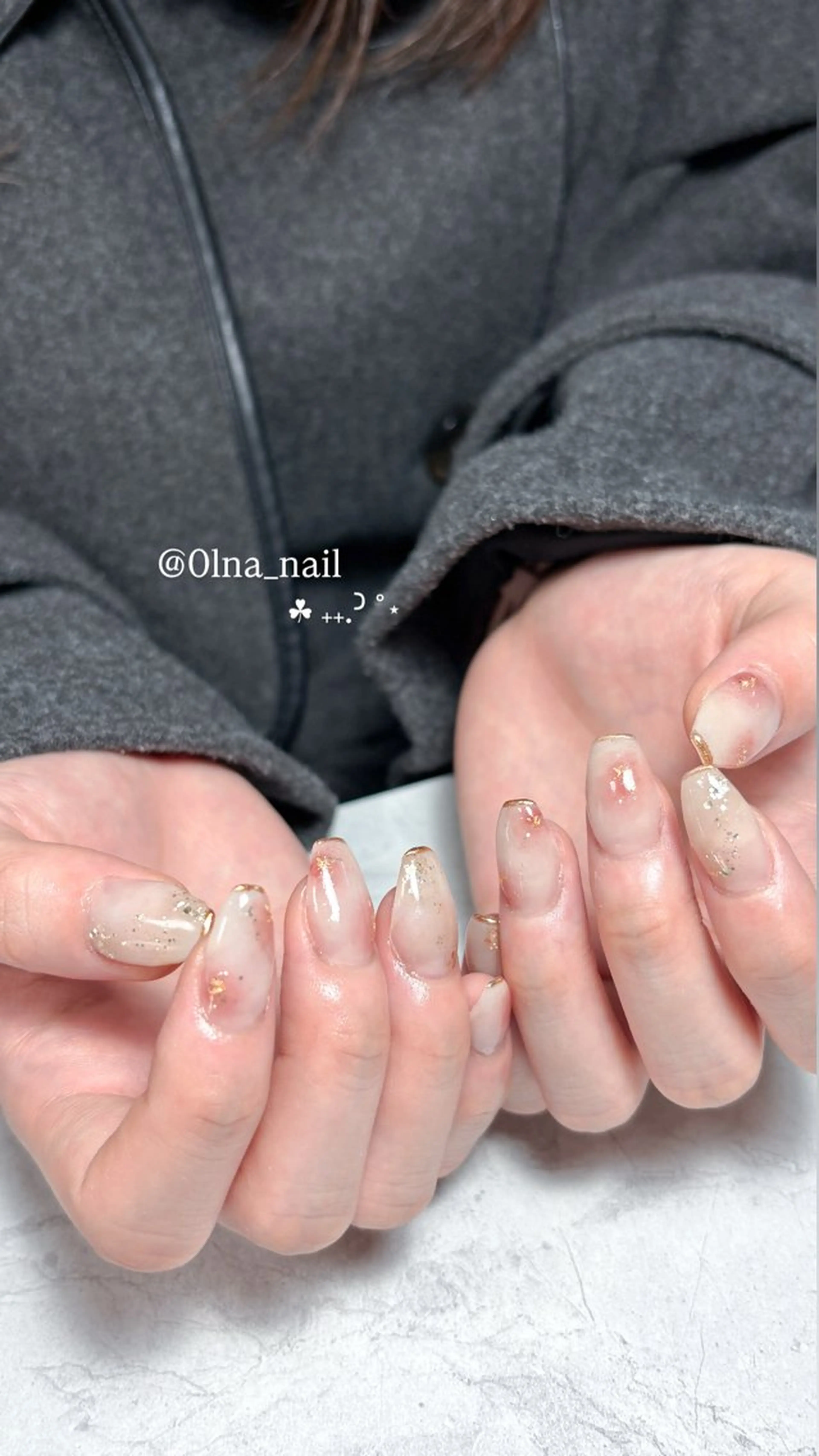 ネイル ニュアンスネイル nanami ☘︎ ݁˖.ᐣ ˚⋆のネイルデザイン