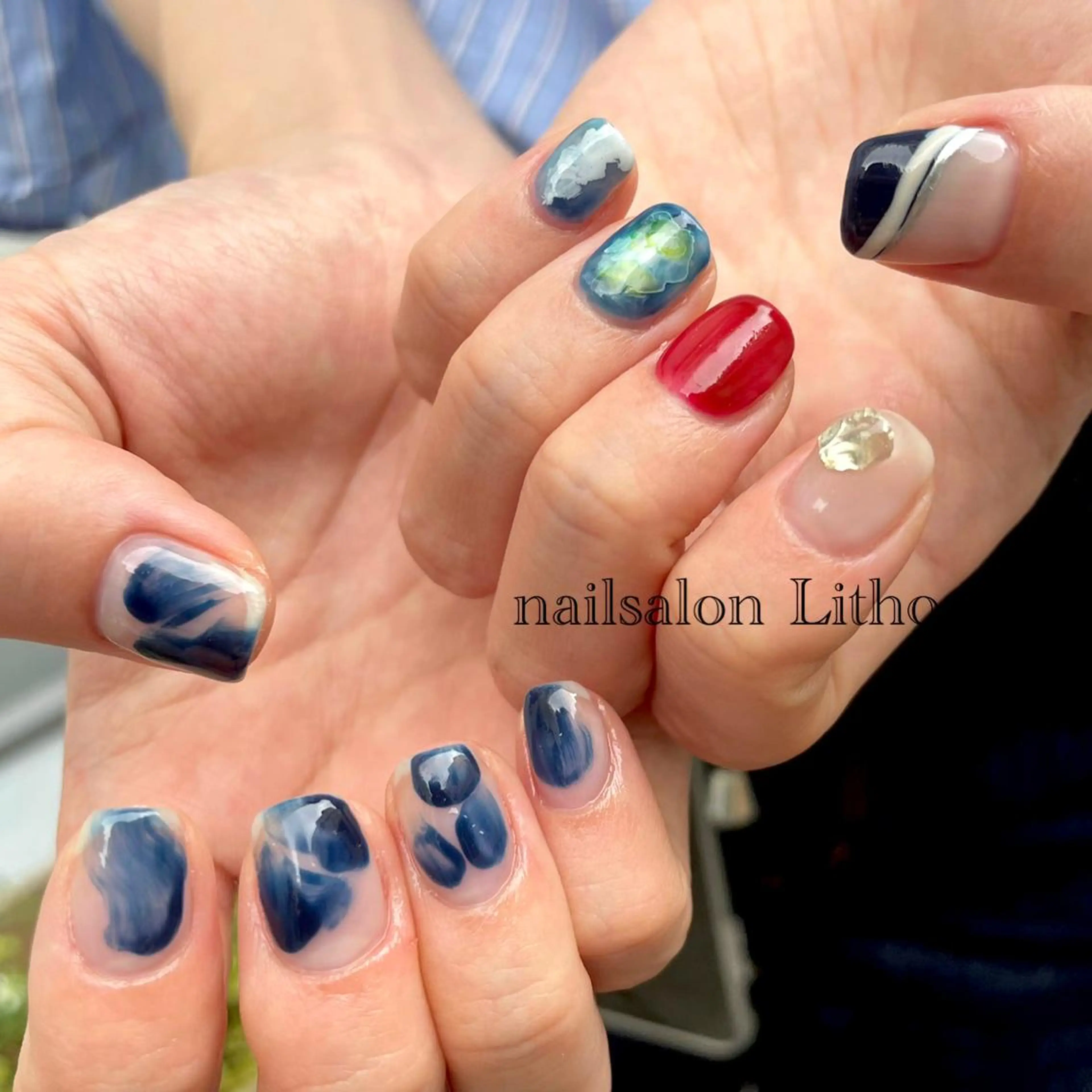 ネイル ハンドネイル nailsalon Lithos所属・nailsalon Recontreのネイルデザイン