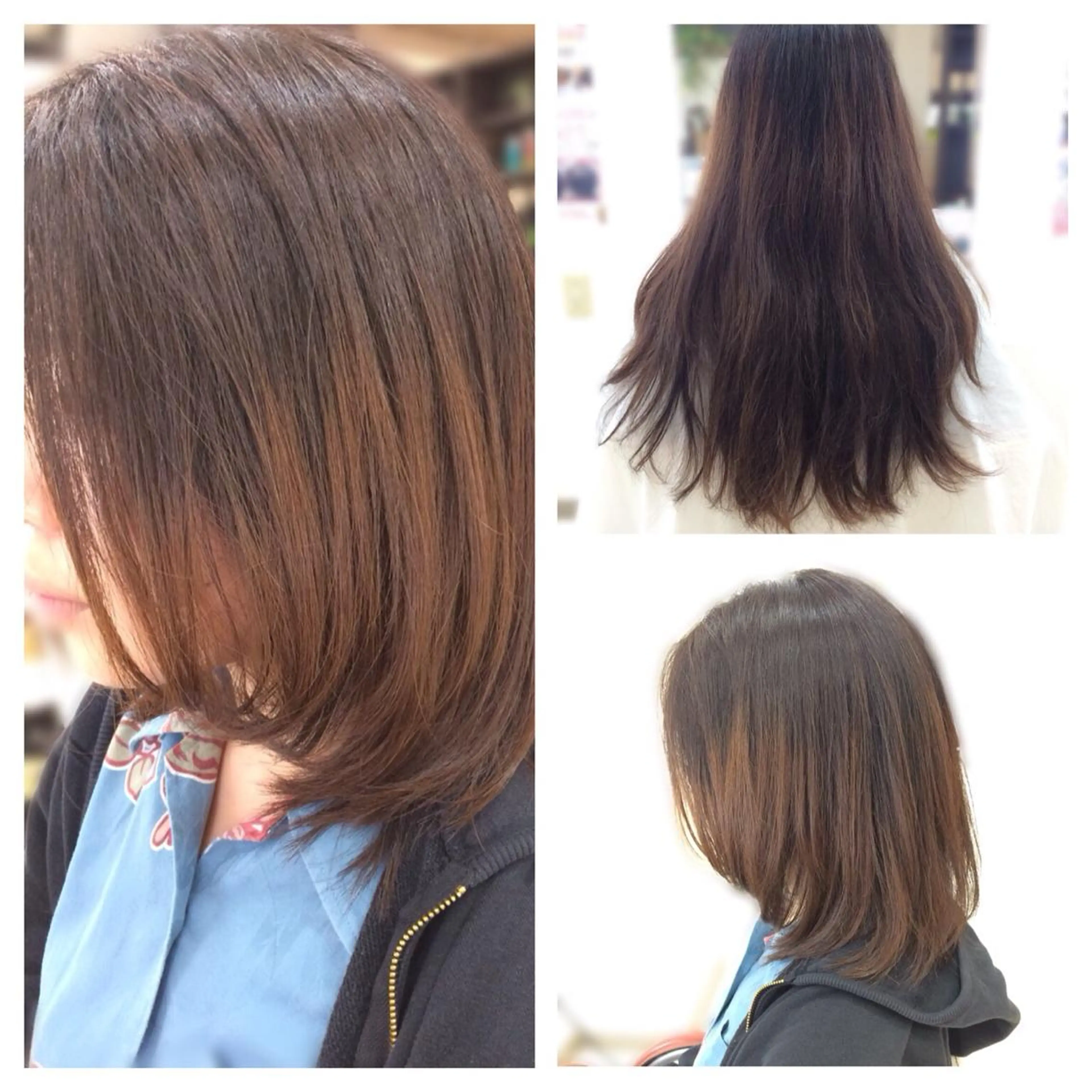 セミロング いけだ ゆうのヘアスタイル