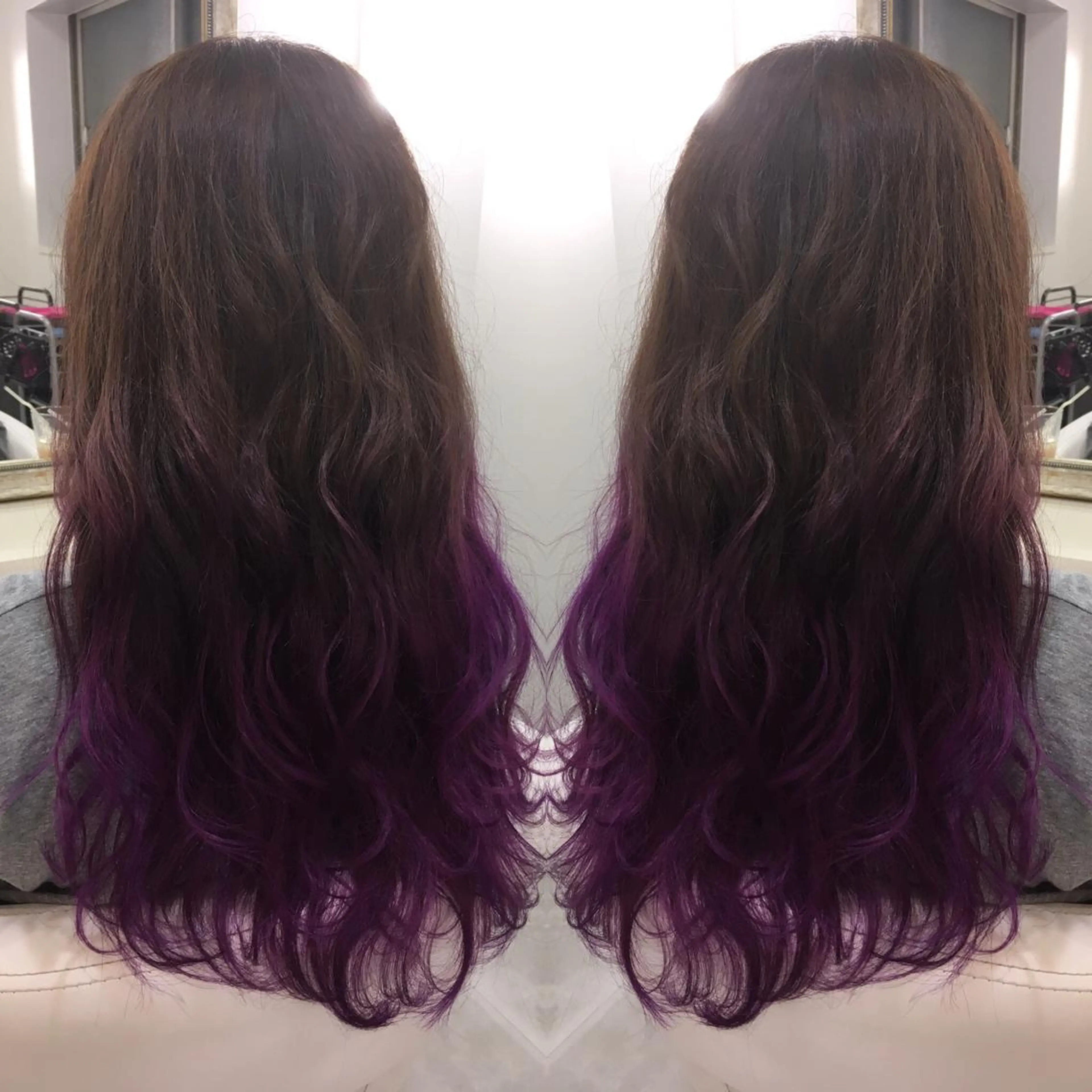 セミロング ロング カラー 髪質改善 中川　翔のヘアスタイル