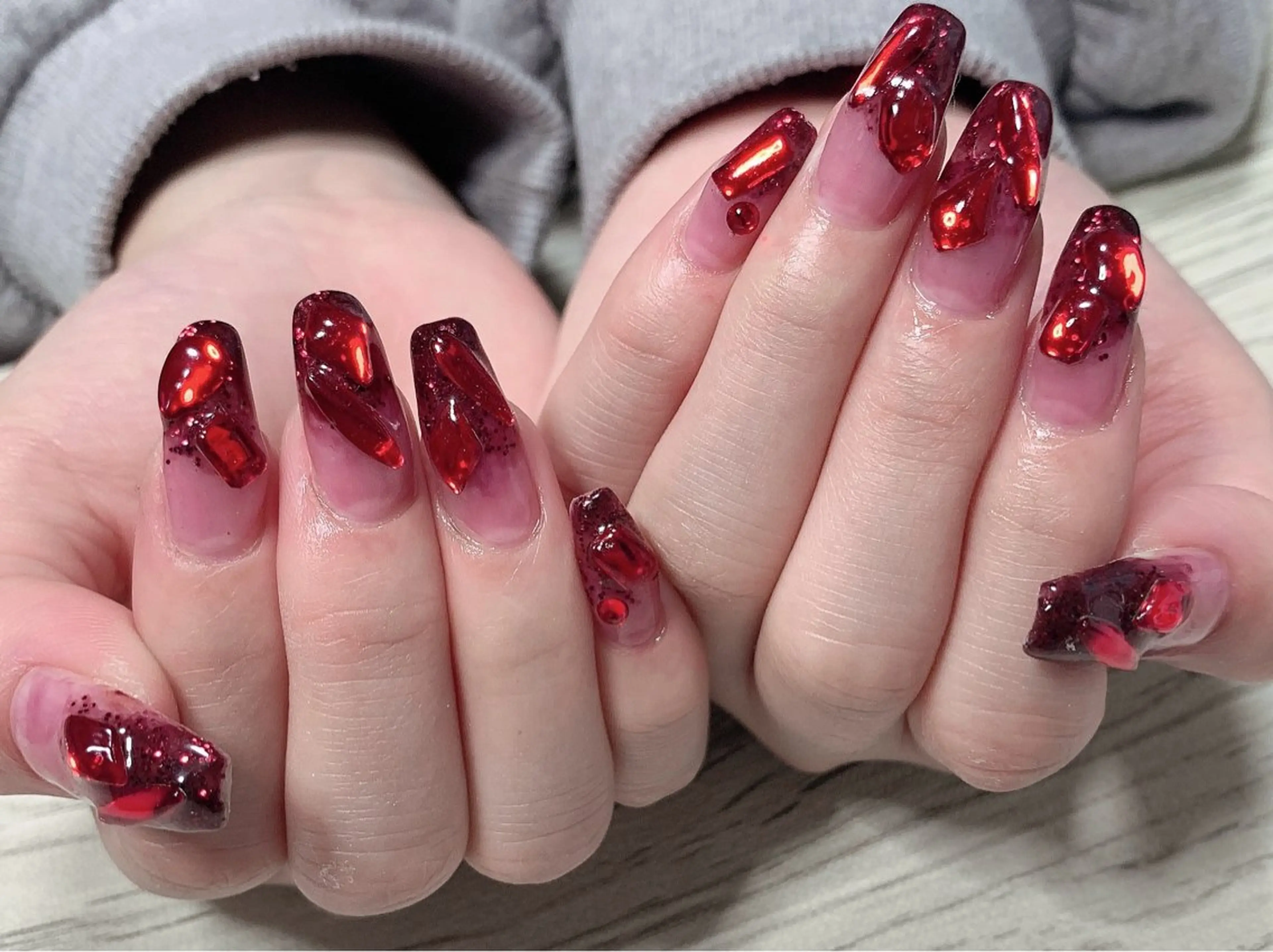 ネイル 持ち込み ハンドネイル フットネイル Adite nailのネイルデザイン