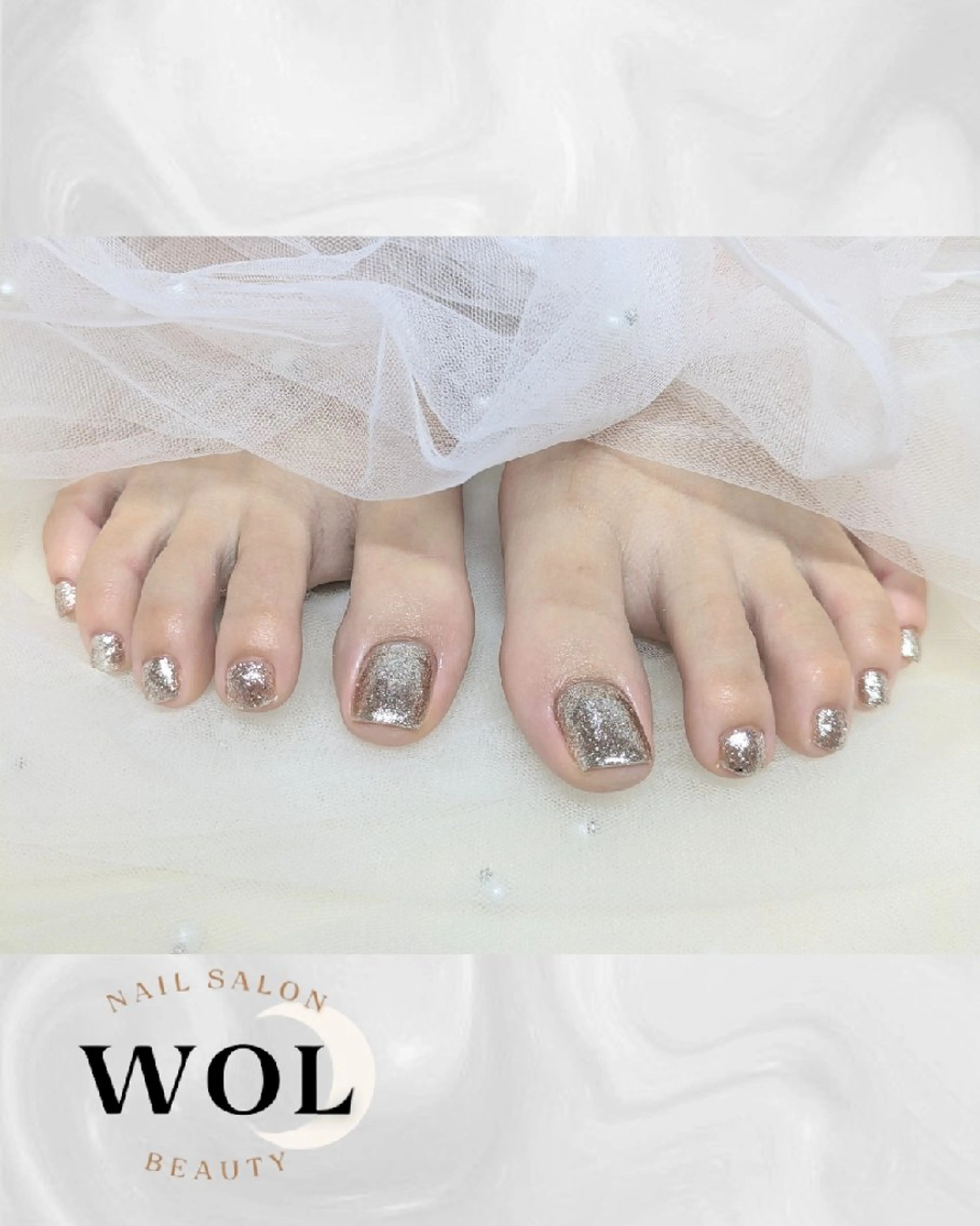 ネイル フットネイル nailsalon🌙WOL所属・WOL🌙 momokoのネイルデザイン