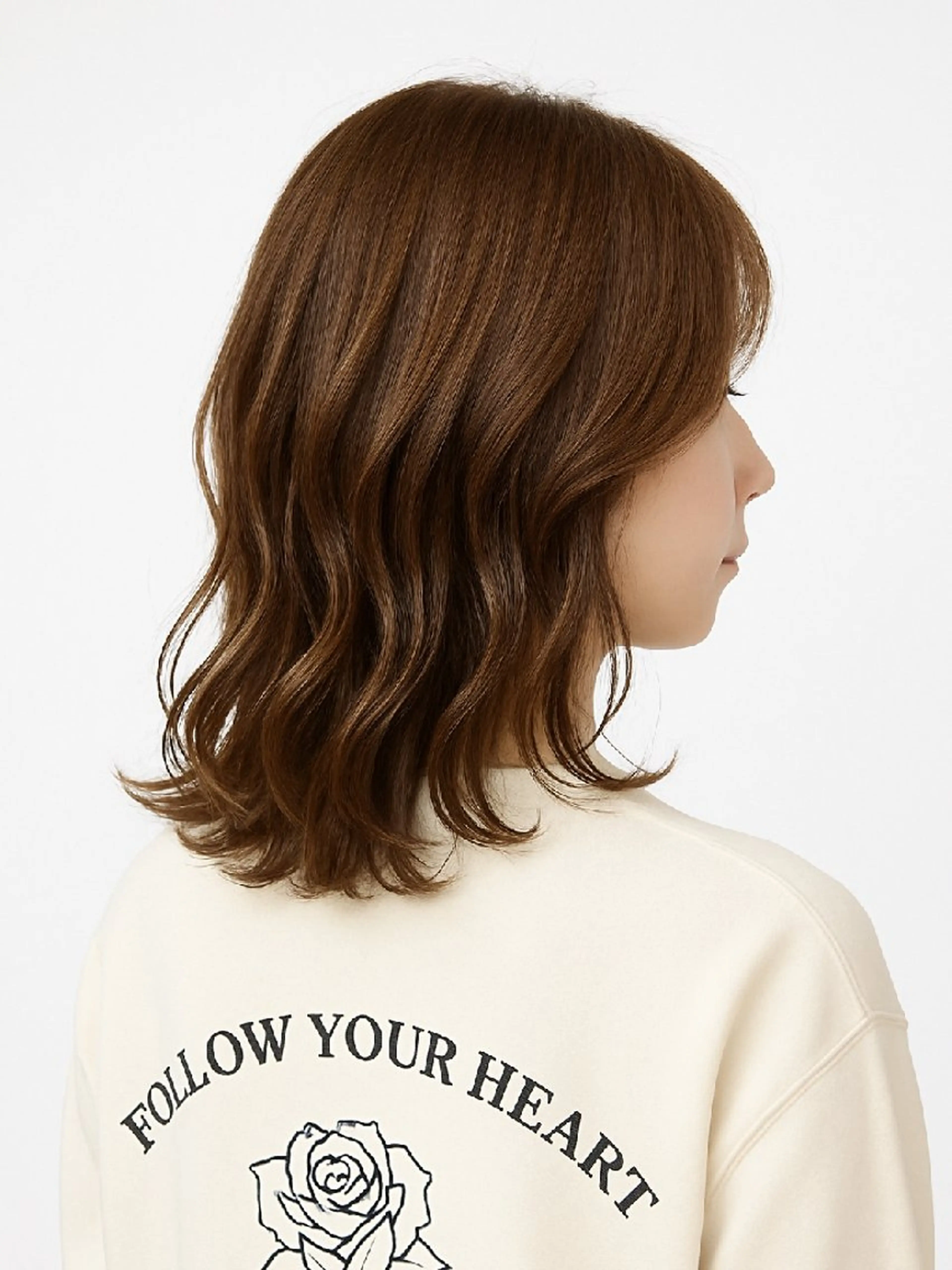 セミロング 髪質改善＆白髪ぼかし カラー♡店長みやけ♡のヘアスタイル