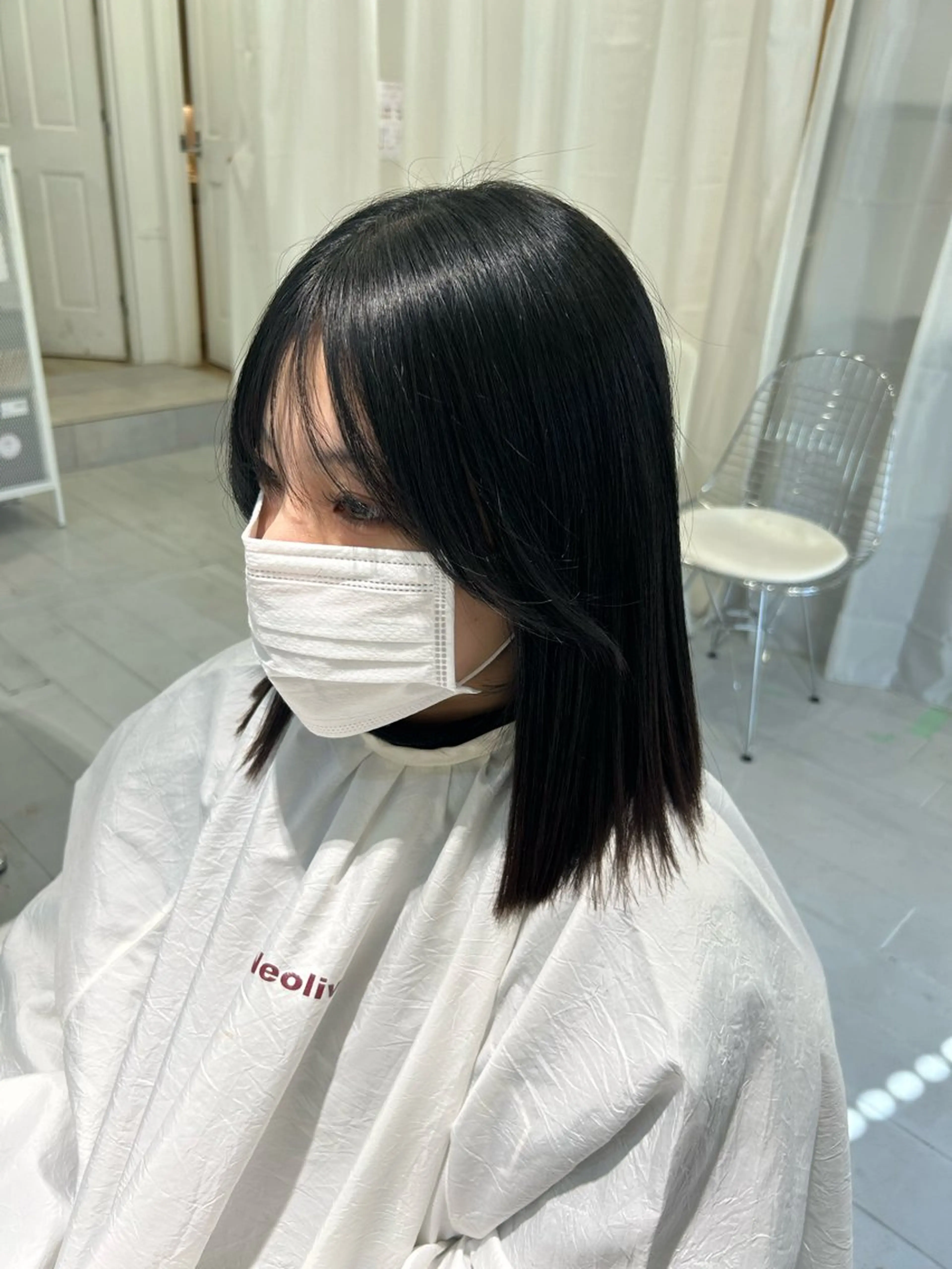 ミディアム 韓国ヘア ‎⟡.·KANA🐥のヘアスタイル