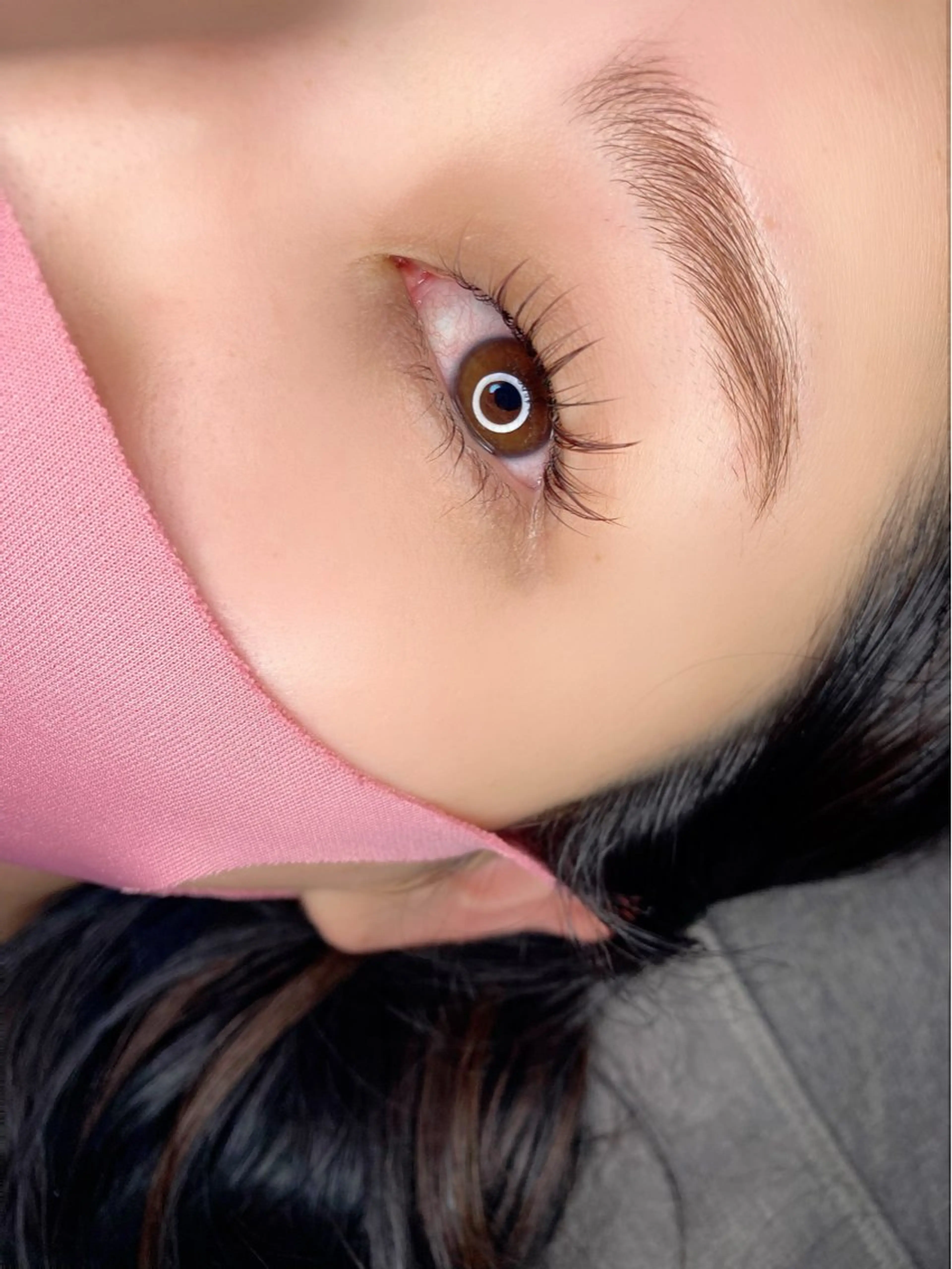 マツエク・マツパ フラットラッシュ ナチュラル 一重×まつ毛パーマ マツパ Ohata Megumiの眉毛・アイブロウイメージ