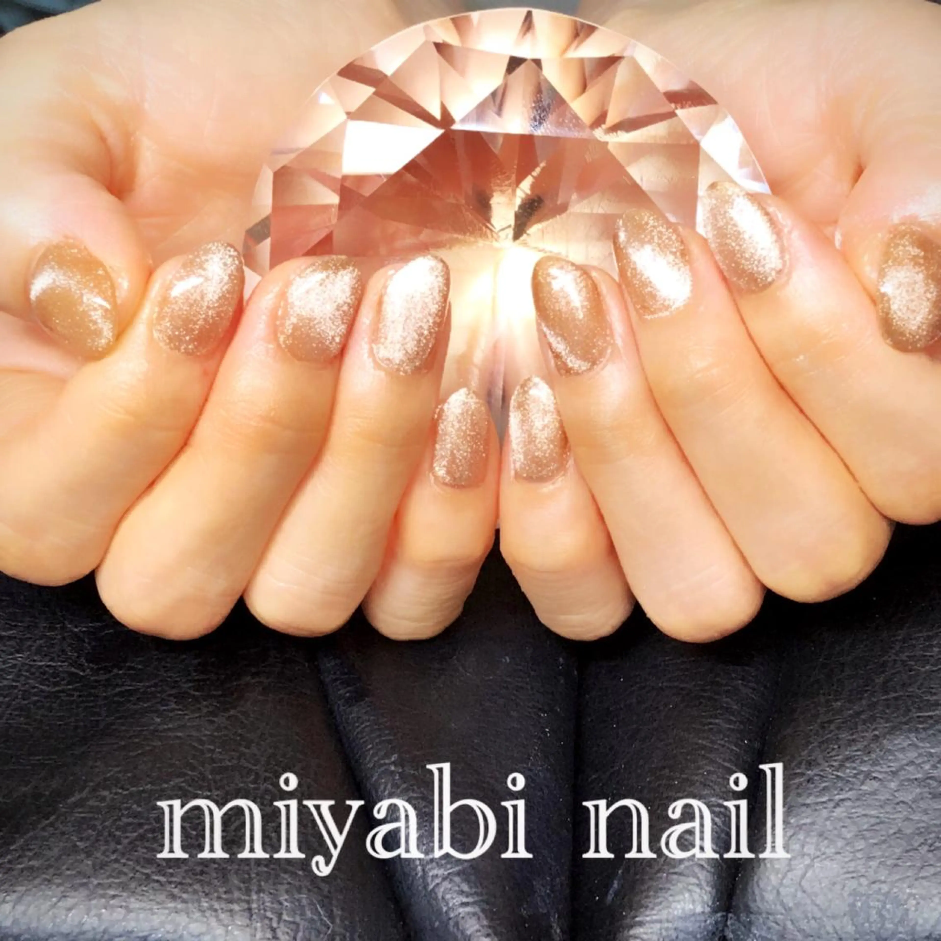 ネイル マグネットネイル ハンドネイル miyabi nail 桂川駅近くのネイルデザイン
