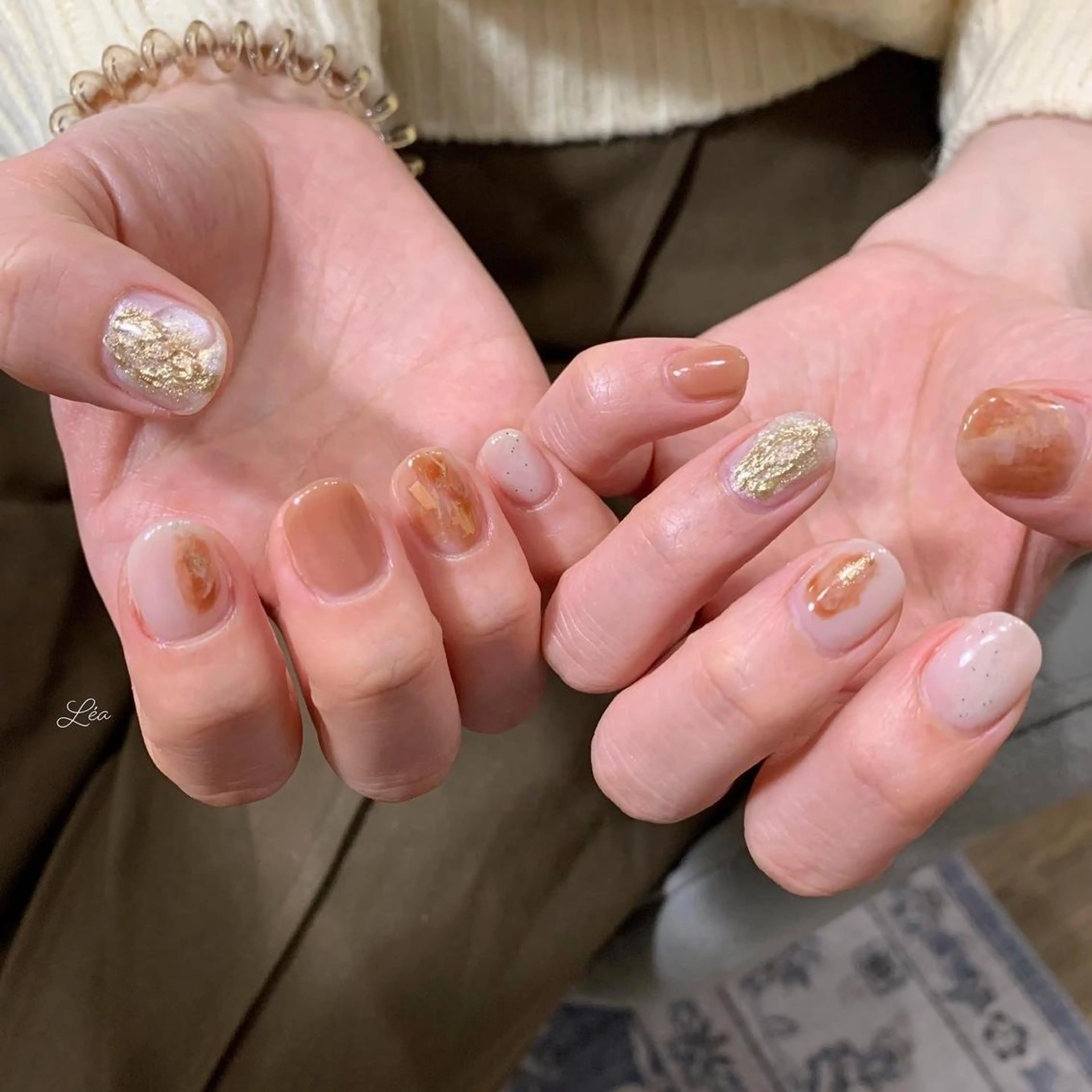ネイル ジェルネイル パラジェル Léa nailのネイルデザイン
