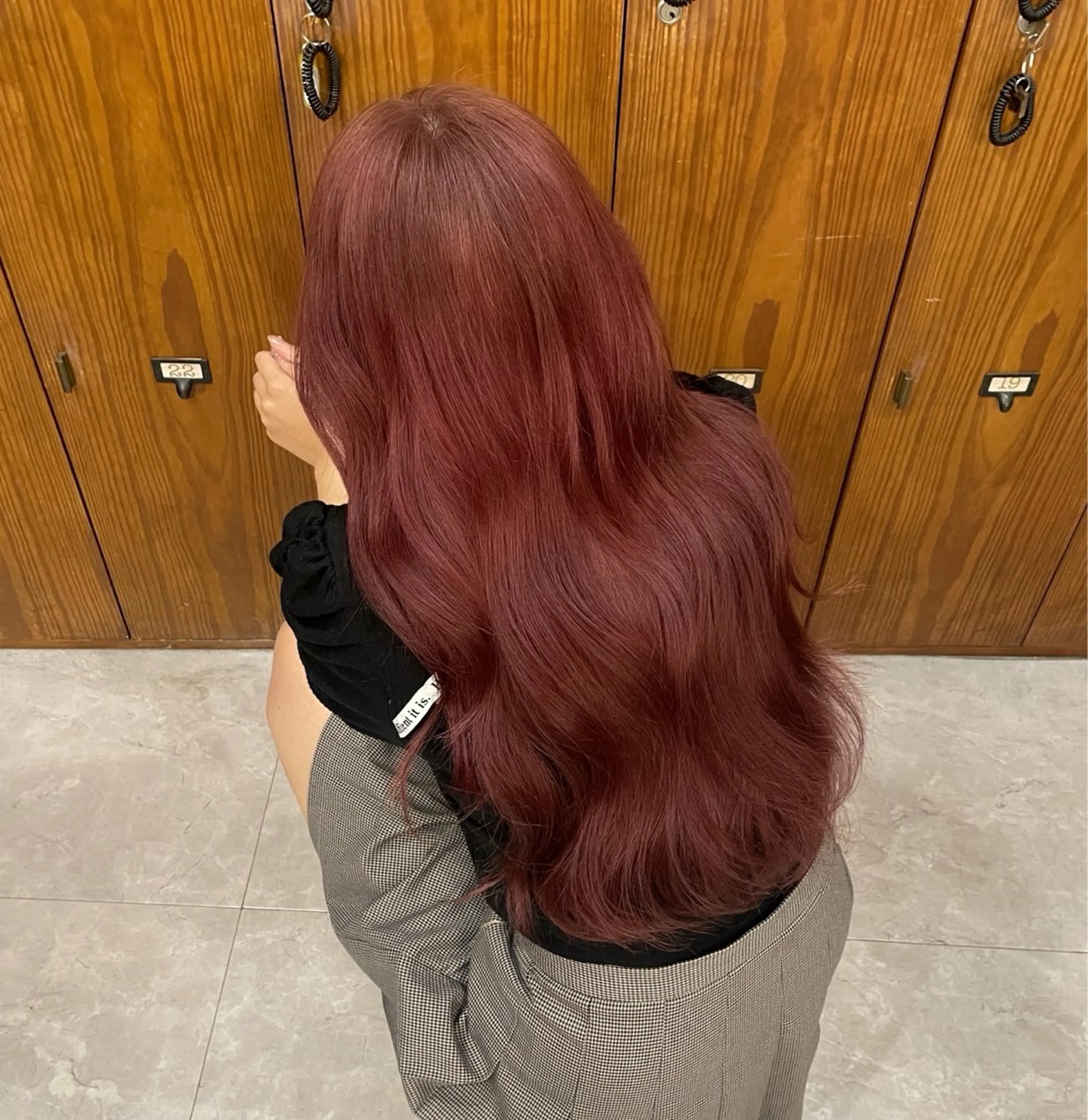 ロング カラー 森 はるなのヘアスタイル