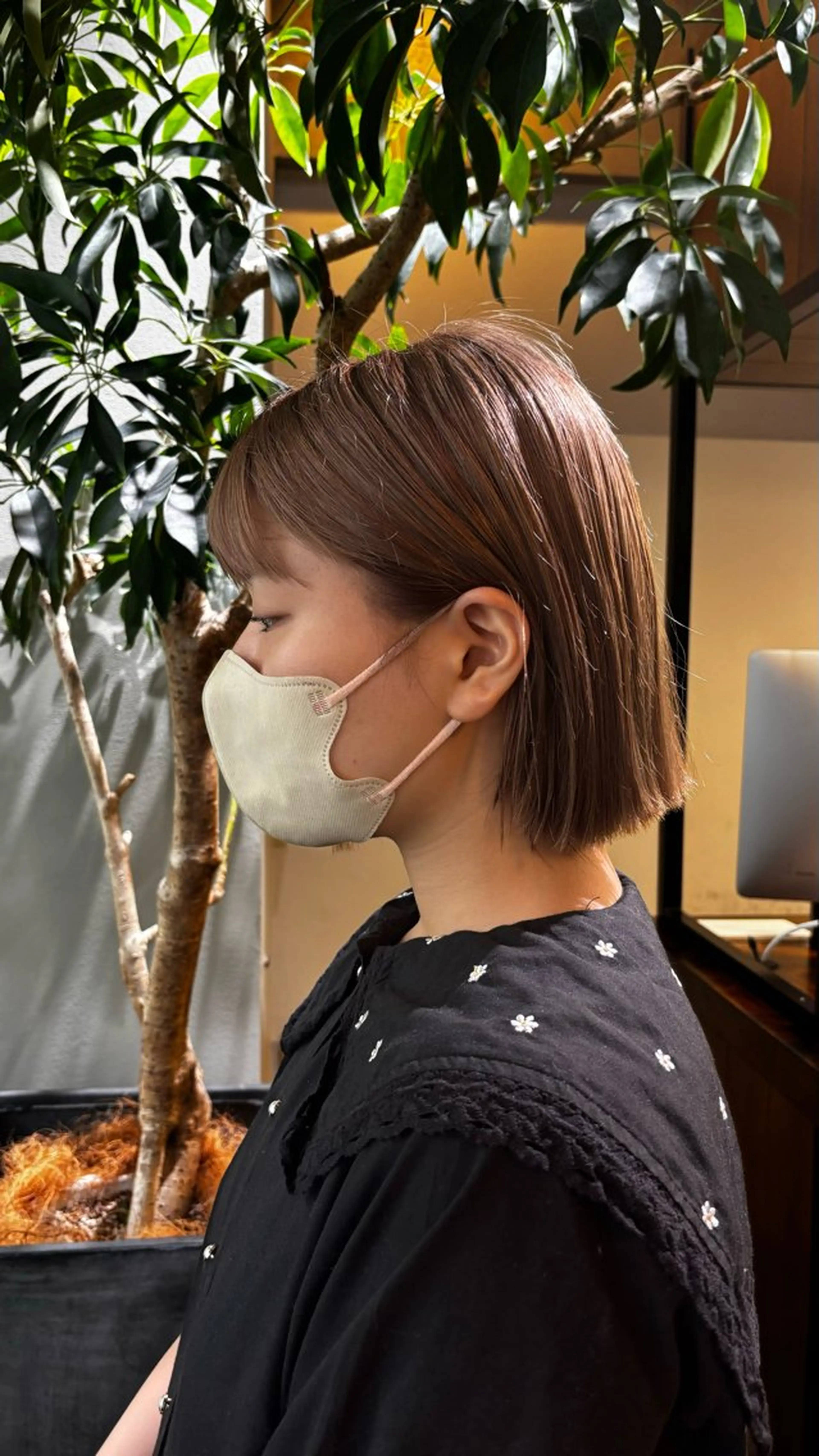 ショート カット ヘアカラー トリートメント 井本 早紀のヘアスタイル