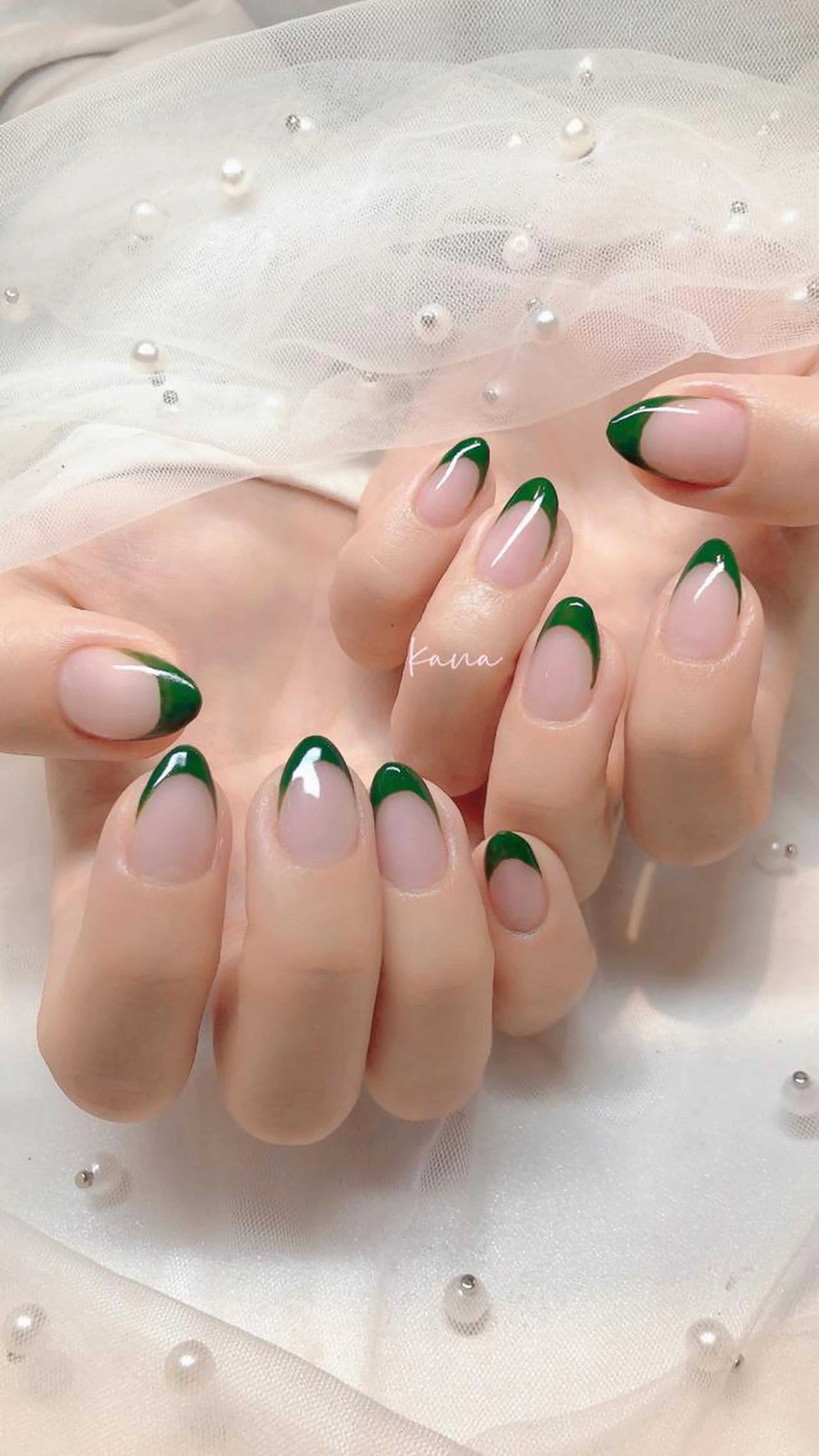 ハンドカラグラ・フレンチ【クリアベース】（オフなし）の写真