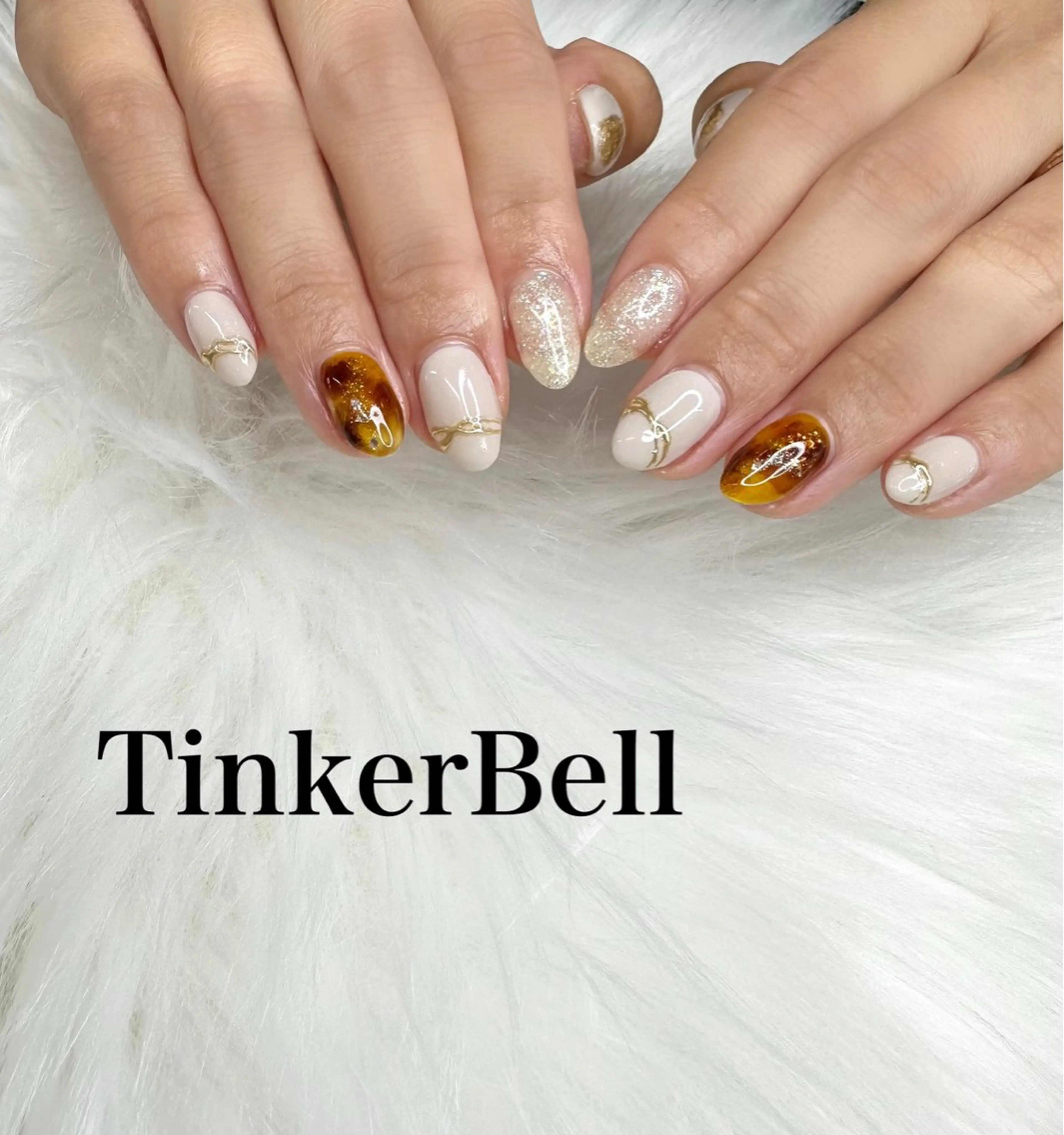 ネイル ハンドネイル Tinker Bellのネイルデザイン