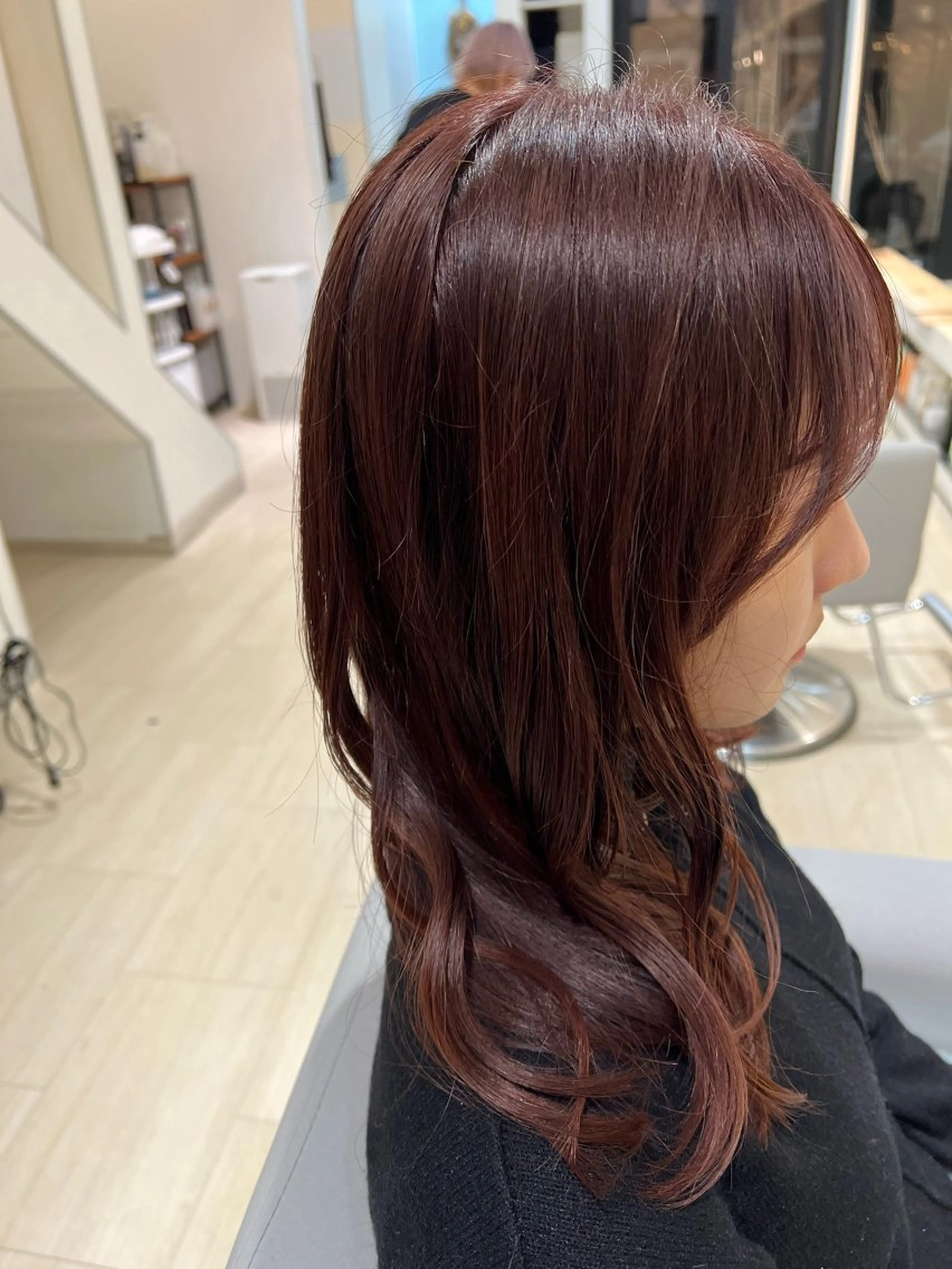 ミディアム カラー パーマ ヘアアレンジ メンズ ヘアカラー 堀井 凌平のヘアスタイル