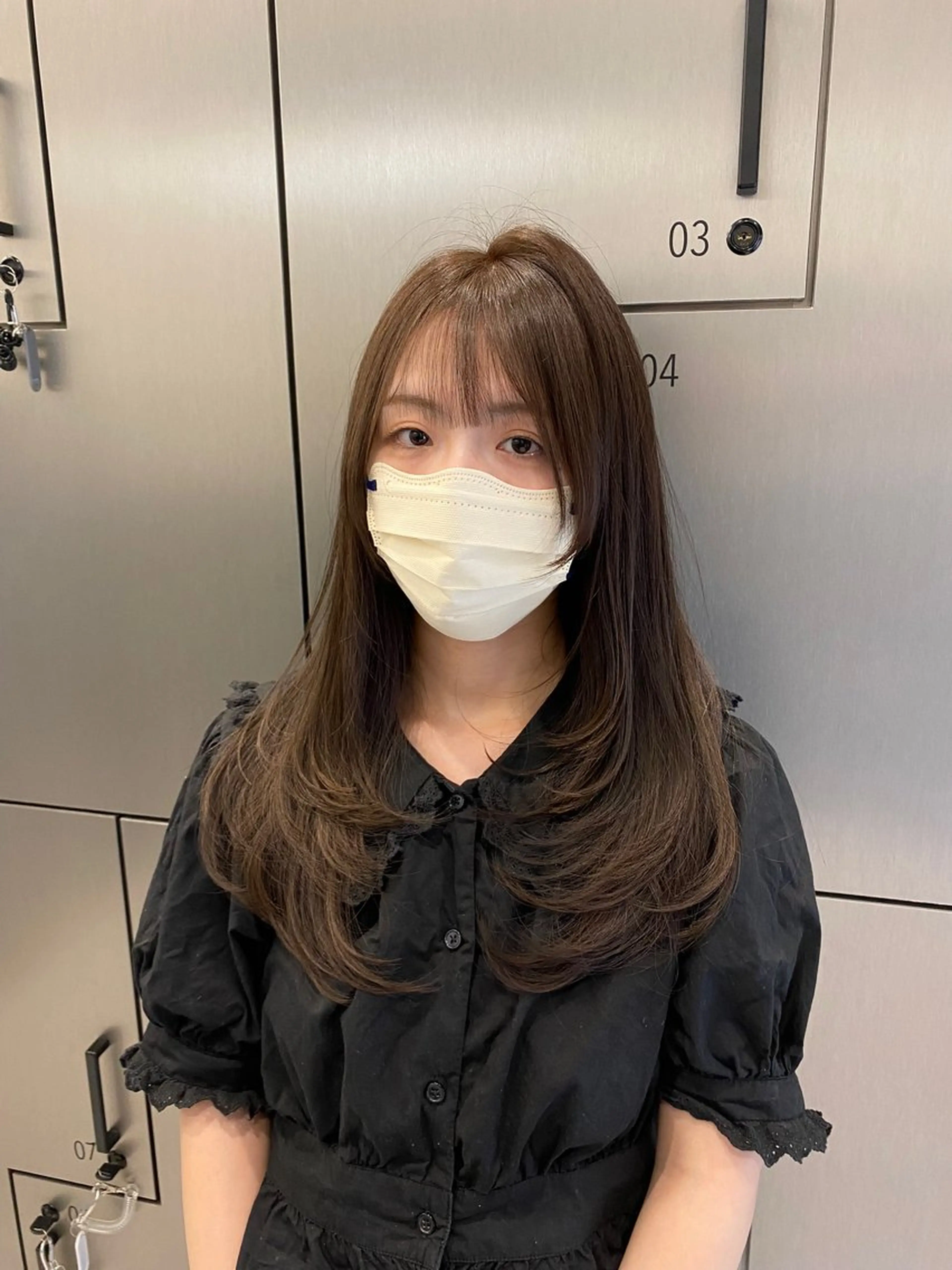 ロング カラー レイヤー/艶カラー /韓国ヘア/高松のヘアスタイル