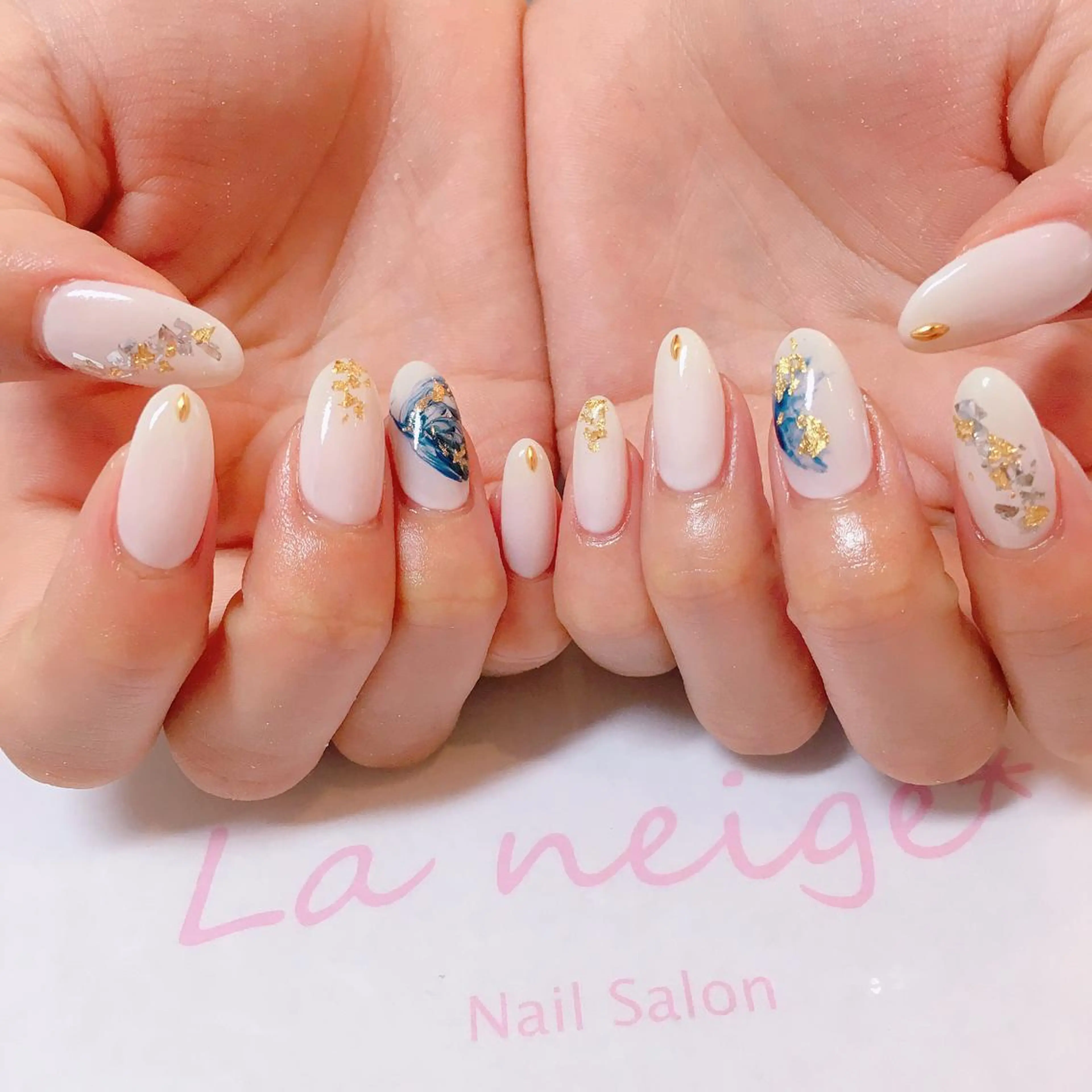 ネイル ロングネイル La neige* yuki 🥯🍑のネイルデザイン