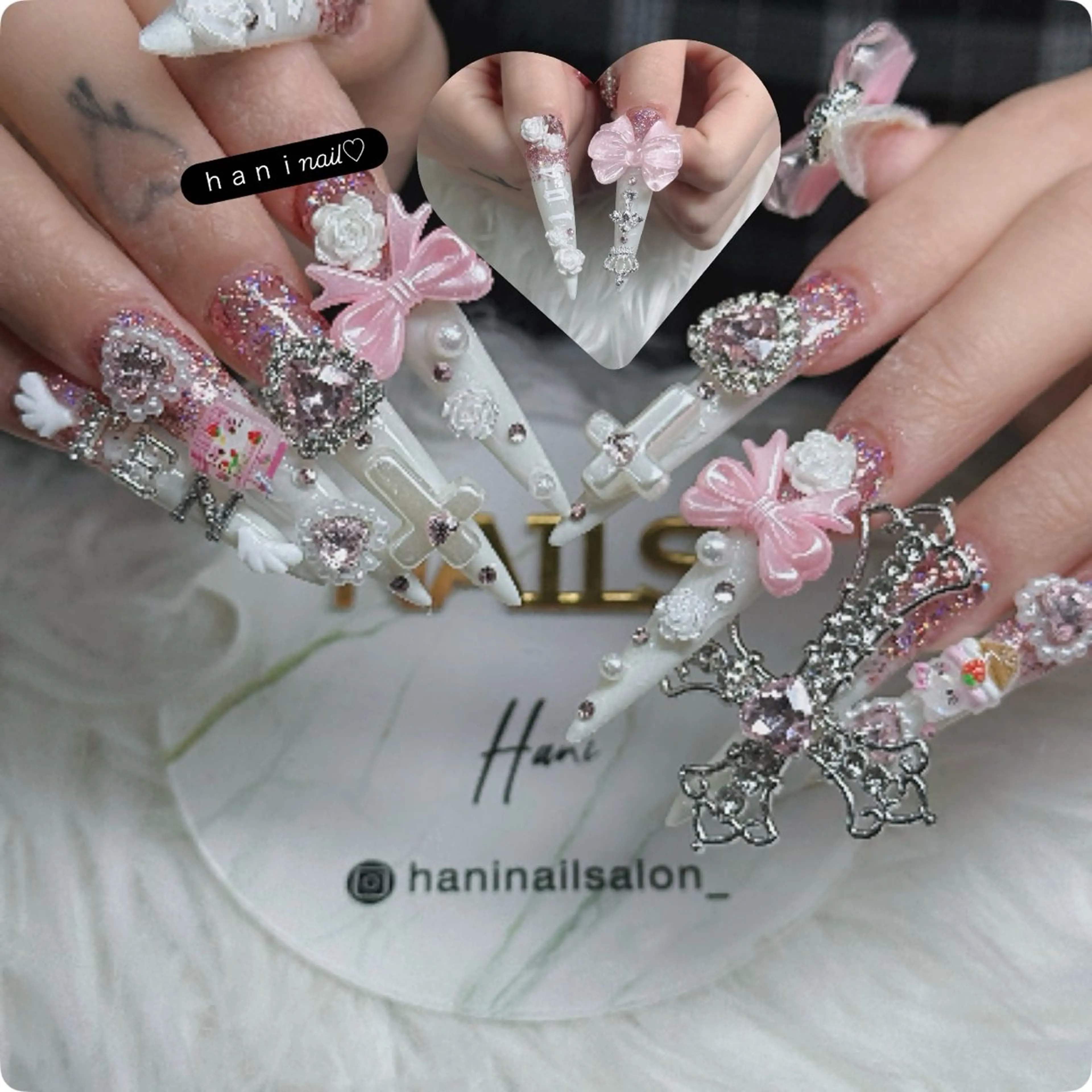 ネイル べっ甲ネイル チークネイル フラッシュネイル フラワーネイル フットネイル ハンドネイル Hani Nail Salonのネイルデザイン