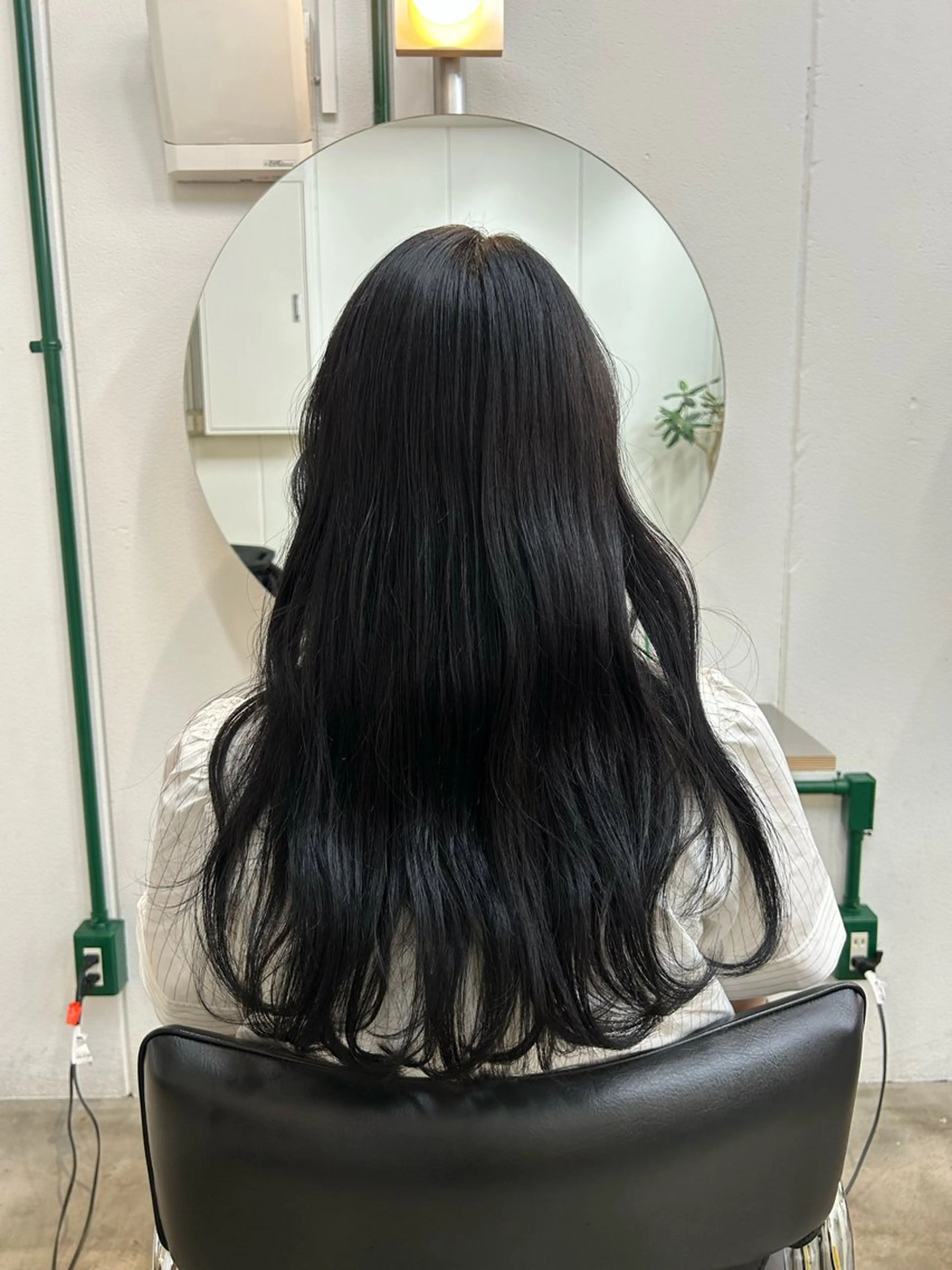 ロング カラー 黒髪 Vers所属・ほのか/西大橋/ /堀江/四ツ橋のヘアスタイル