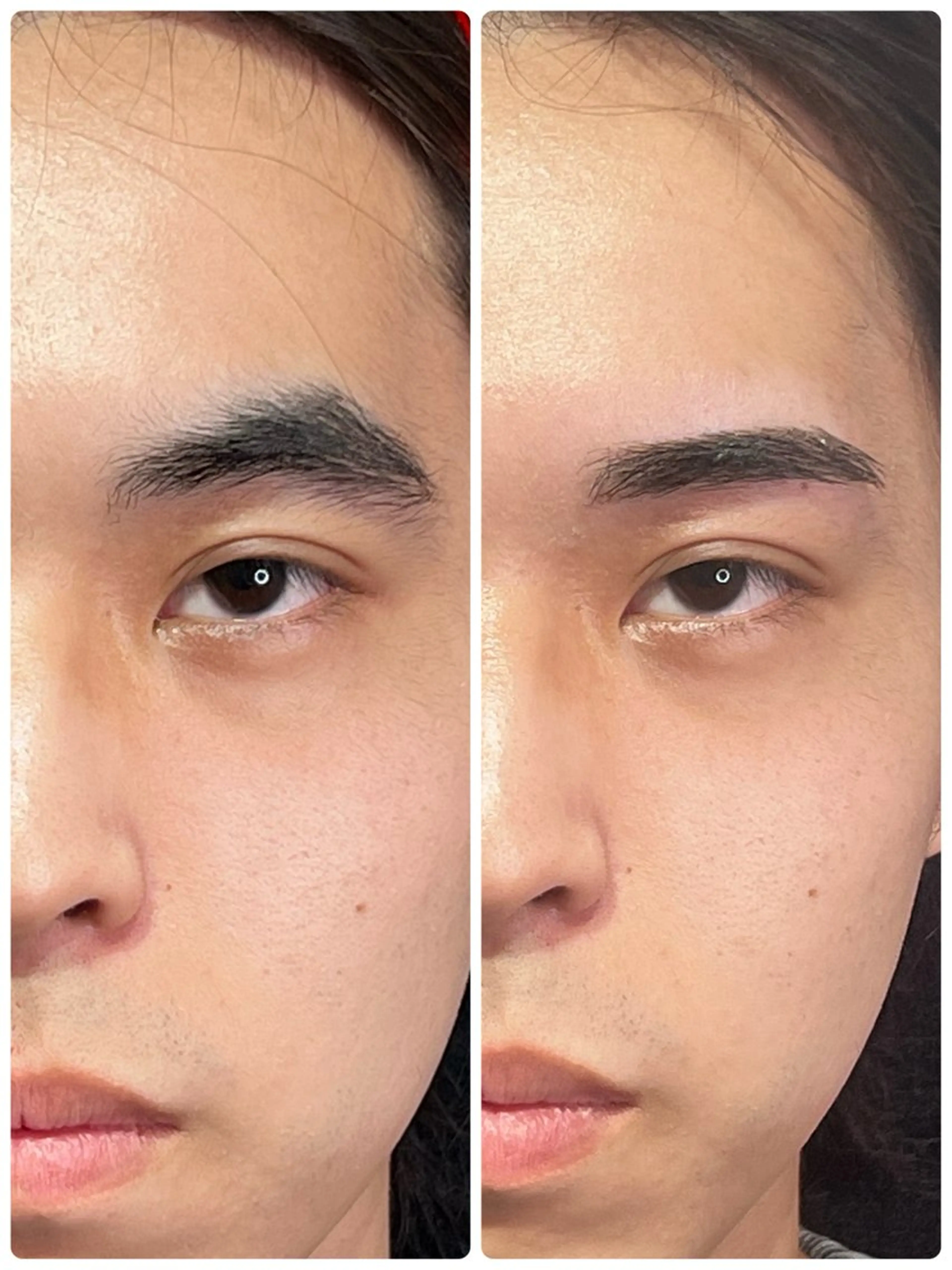 メンズ アイブロウ ワックス脱毛 眉カット 光岡 楓稀の眉毛・アイブロウイメージ