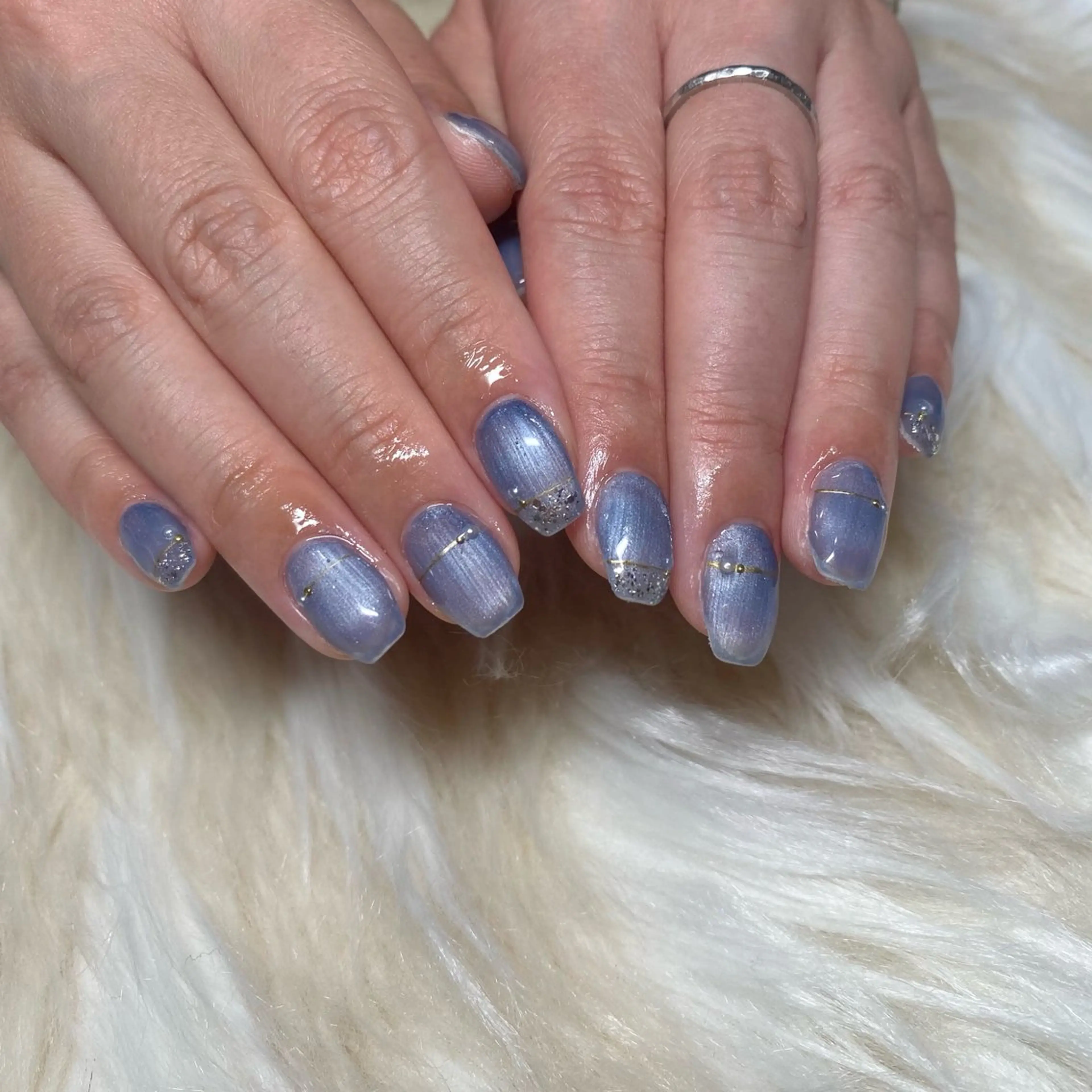 ネイル 長さ出し フレンチネイル ジェルネイル グラデーション 韓国ネイル ハンドネイル Nail&eye Belire 新宿のネイルデザイン